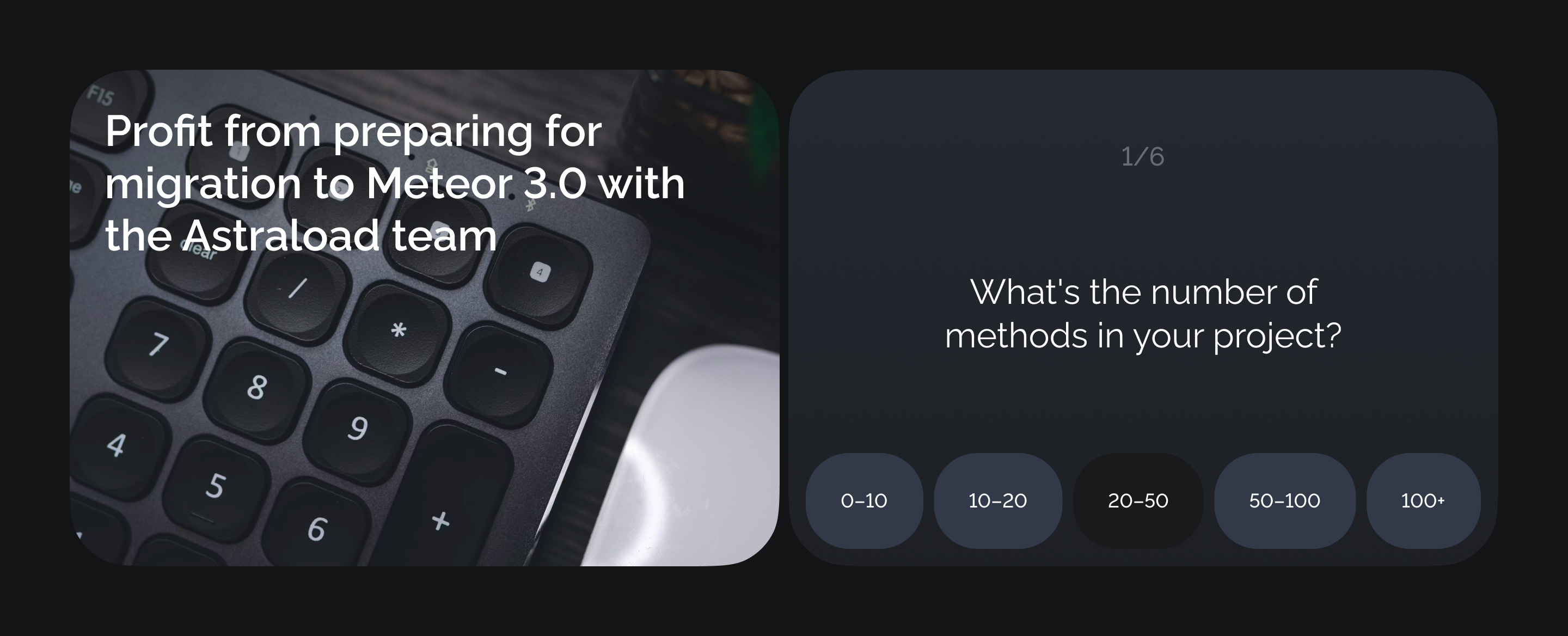 Landing page for service of Migration to Meteor 3.0 — Изображение №6 — Интерфейсы на Dprofile