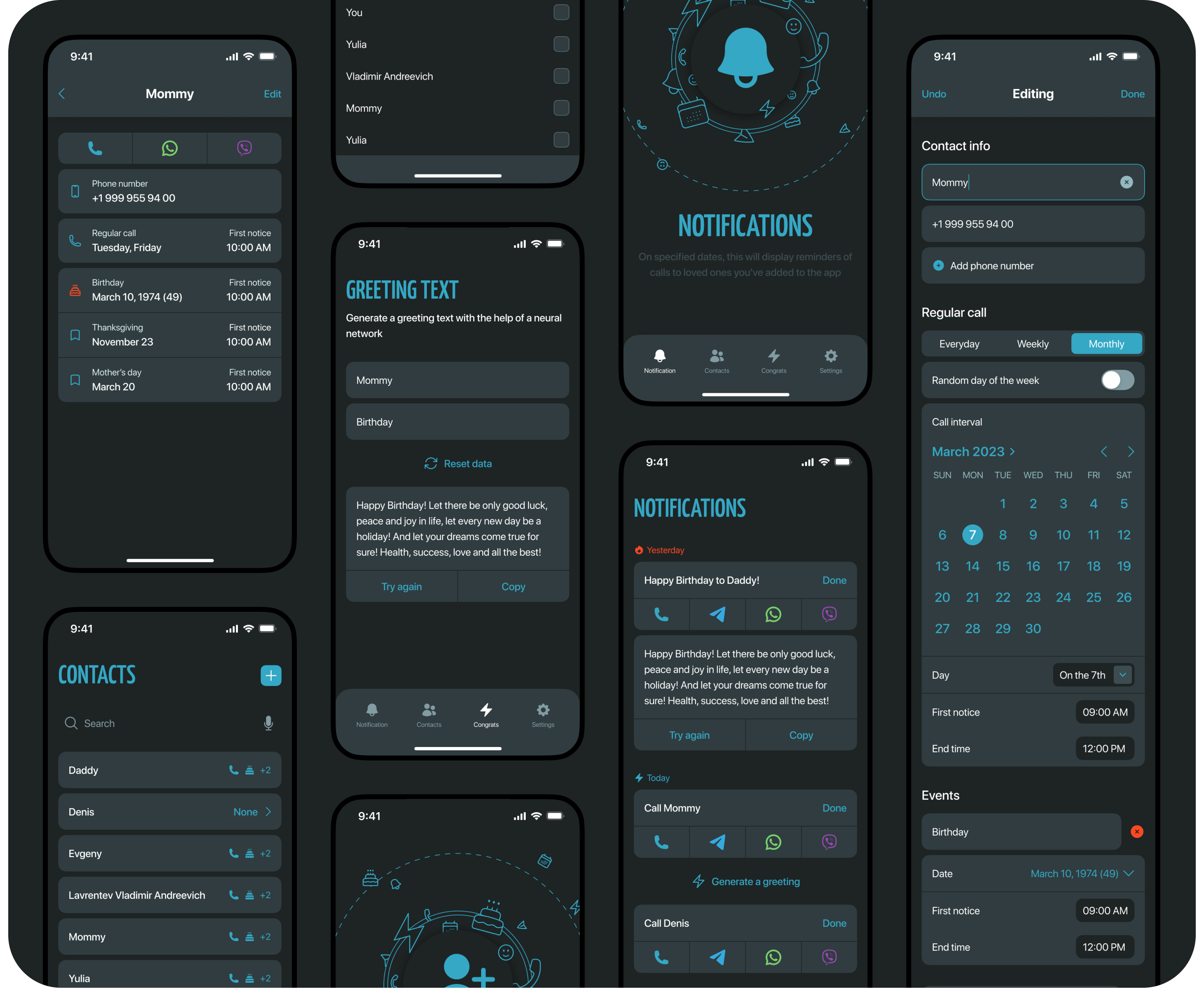 Mobile App Important Ones UI UX — Изображение №11 — Интерфейсы на Dprofile