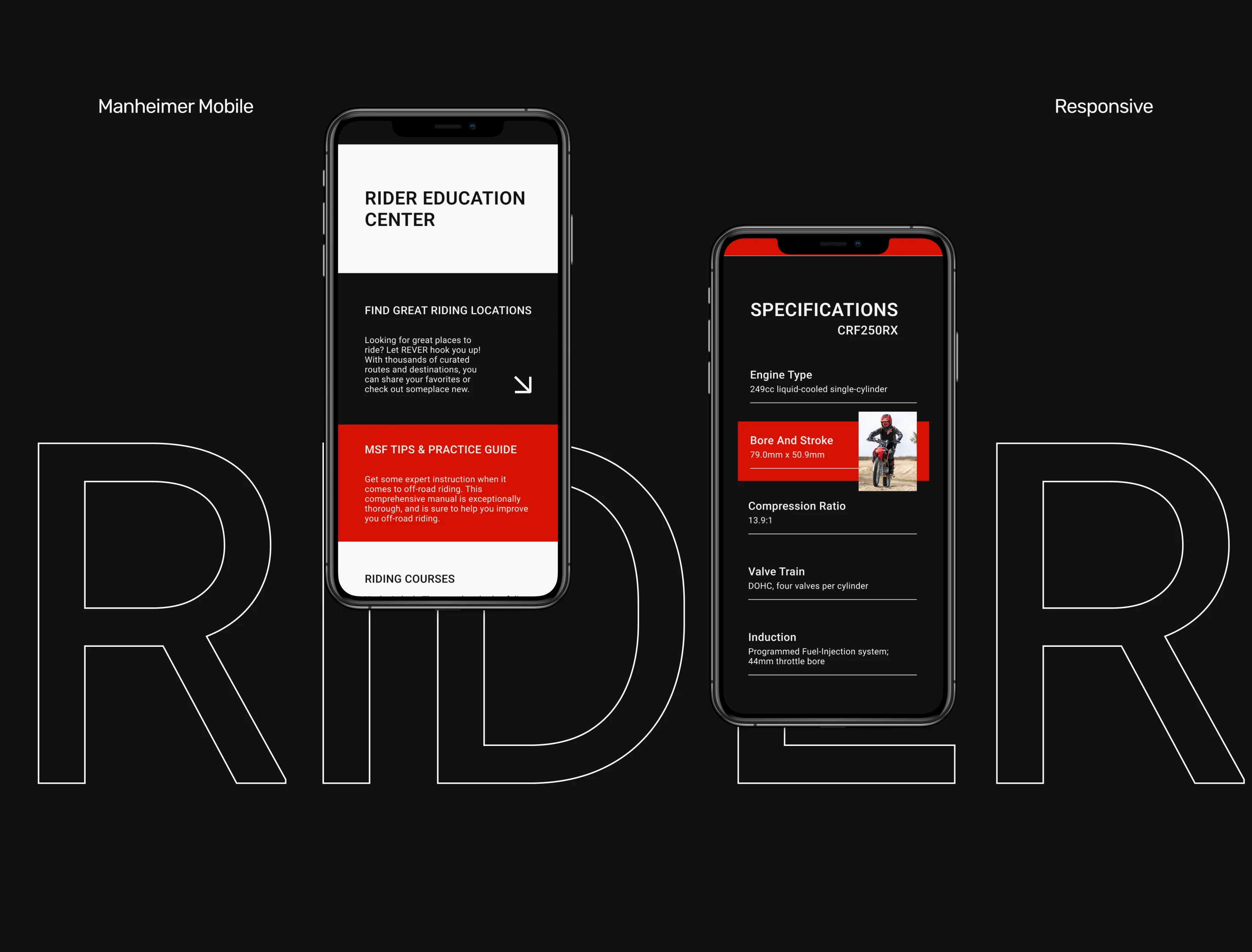 E-commerce | Landing page of Enduro bike by Honda — Изображение №6 — Интерфейсы на Dprofile