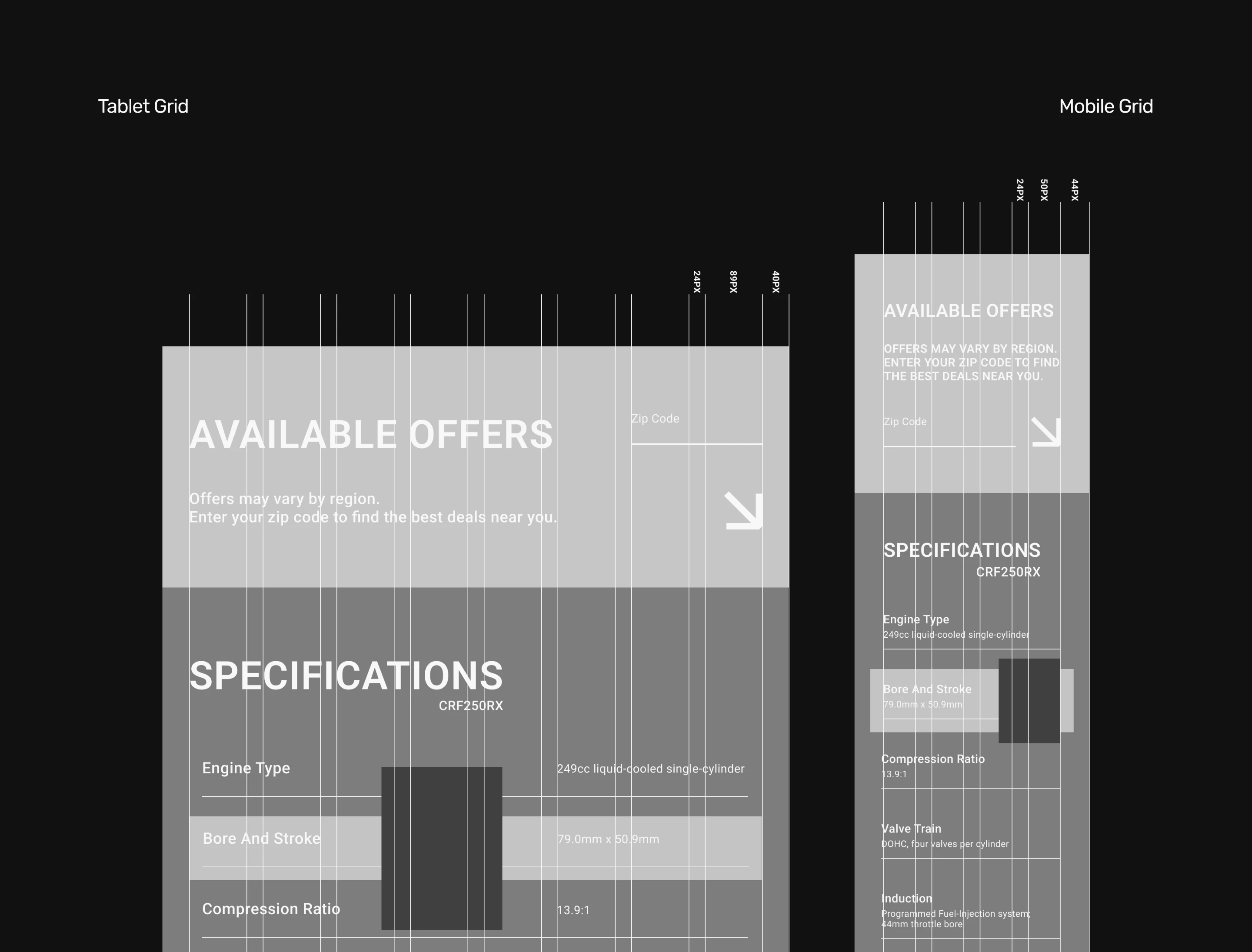 E-commerce | Landing page of Enduro bike by Honda — Изображение №10 — Интерфейсы на Dprofile