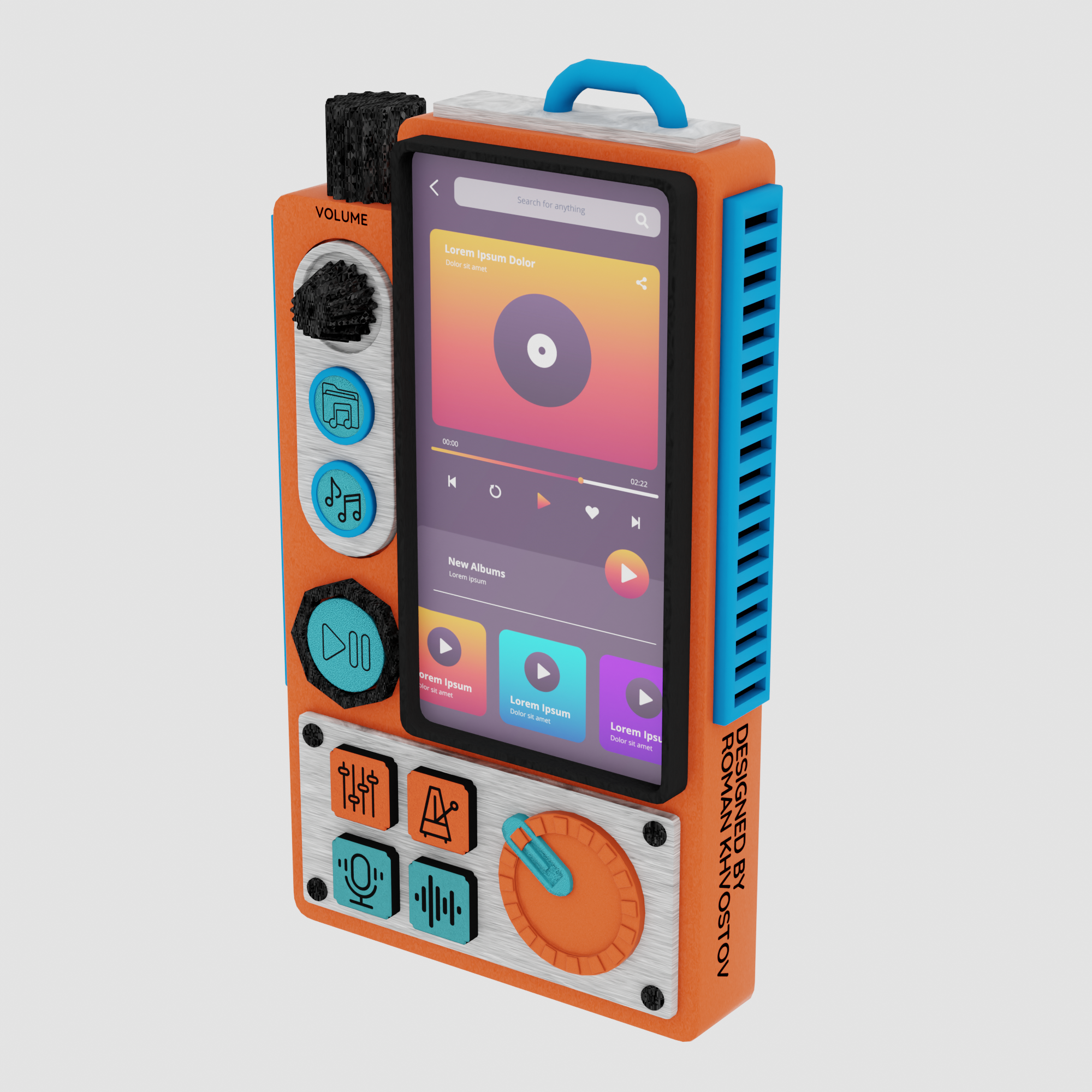 3d music player art concept — Изображение №1 — 3D на Dprofile