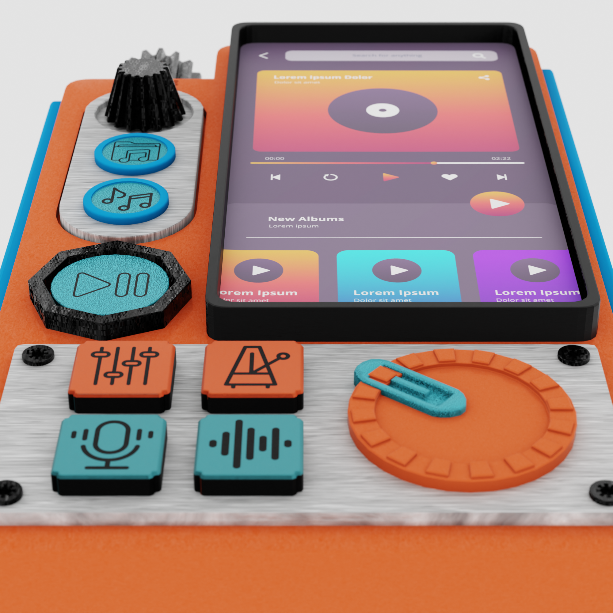 3d music player art concept — Изображение №2 — 3D на Dprofile
