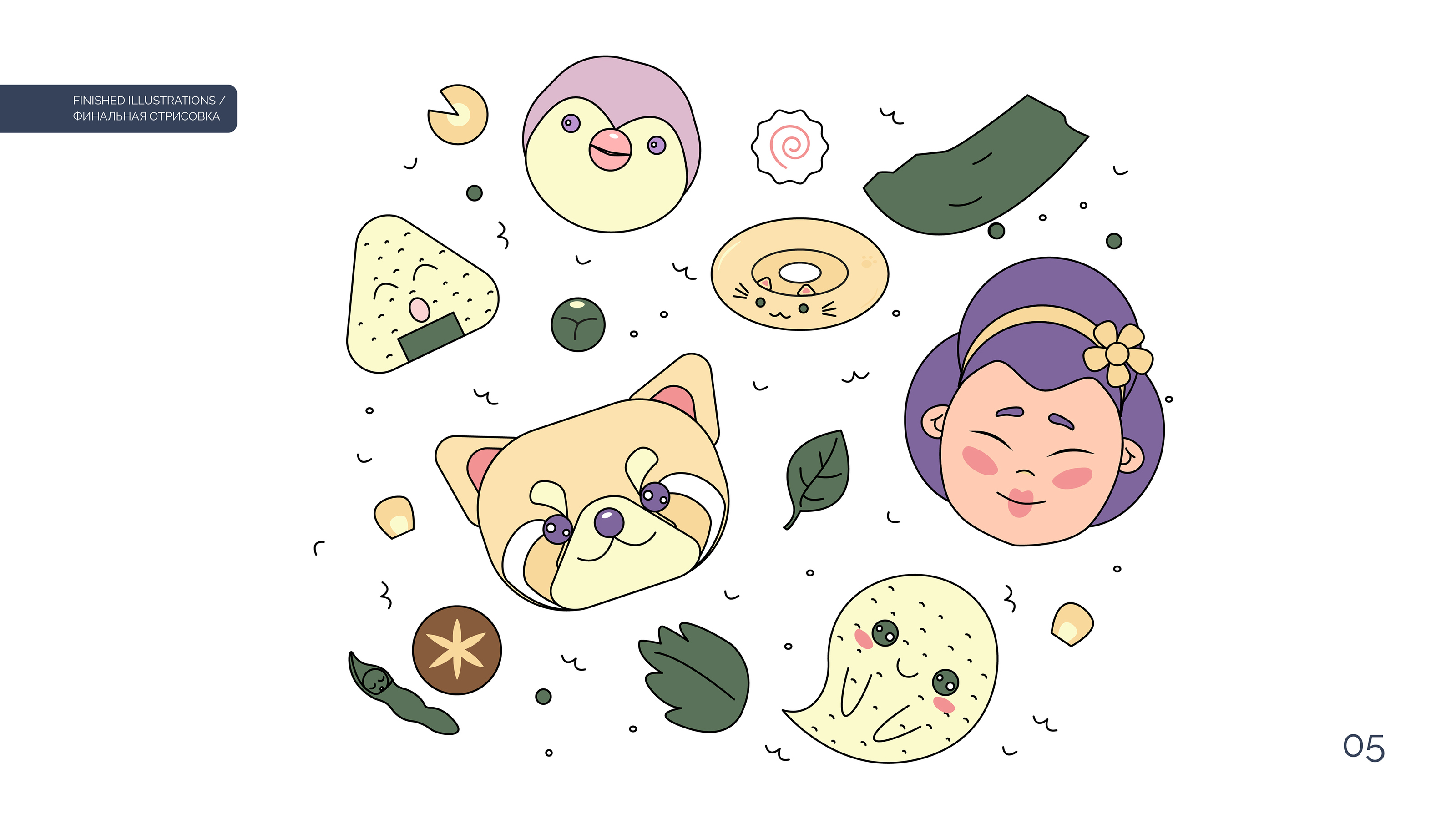 Illustrated pattern design for Japanese restaurant — Изображение №6 — Брендинг на Dprofile