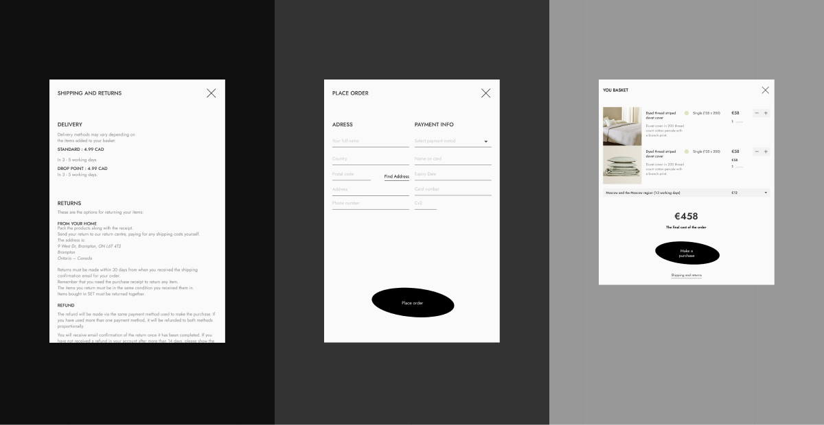 Online store TAYA HOME — Изображение №11 — Интерфейсы на Dprofile