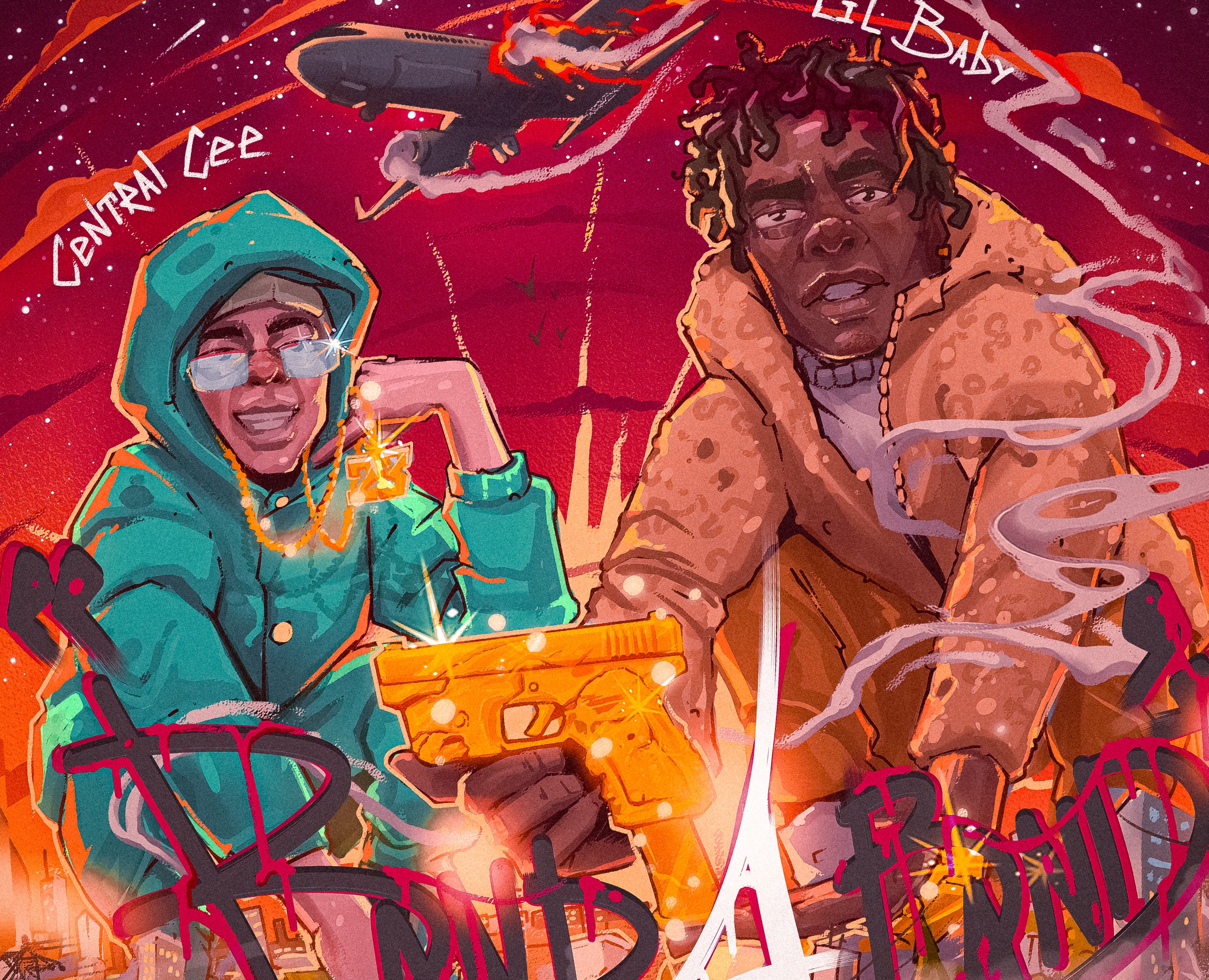 LIL BABY X CENTRAL CEE fan cover art на Dprofile