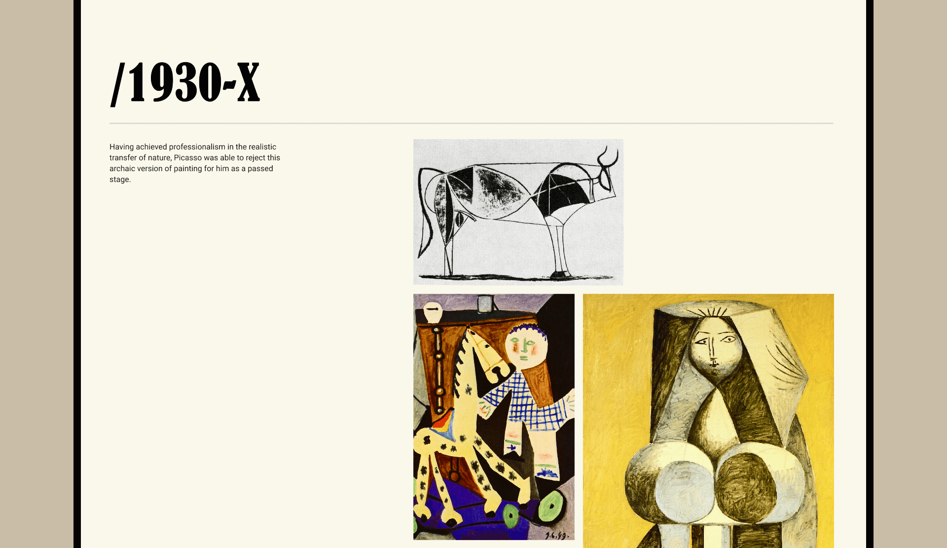 The concept of the Pablo Picasso website. — Изображение №16 — Брендинг, Иллюстрация, Графика на Dprofile