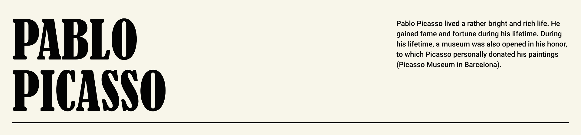 The concept of the Pablo Picasso website. — Изображение №1 — Брендинг, Иллюстрация, Графика на Dprofile