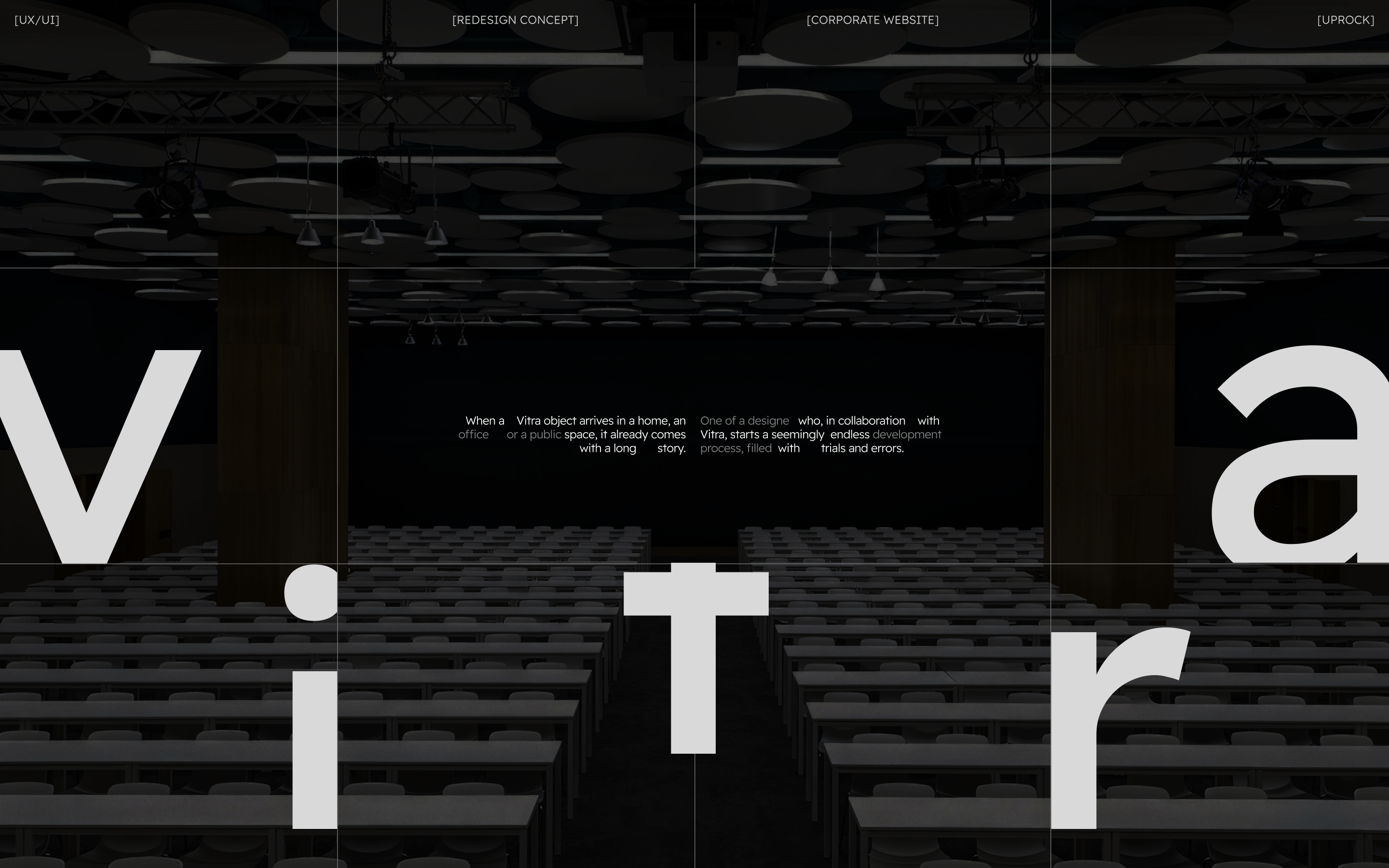 VITRA|Redesign concept — Изображение №1 — Интерфейсы на Dprofile