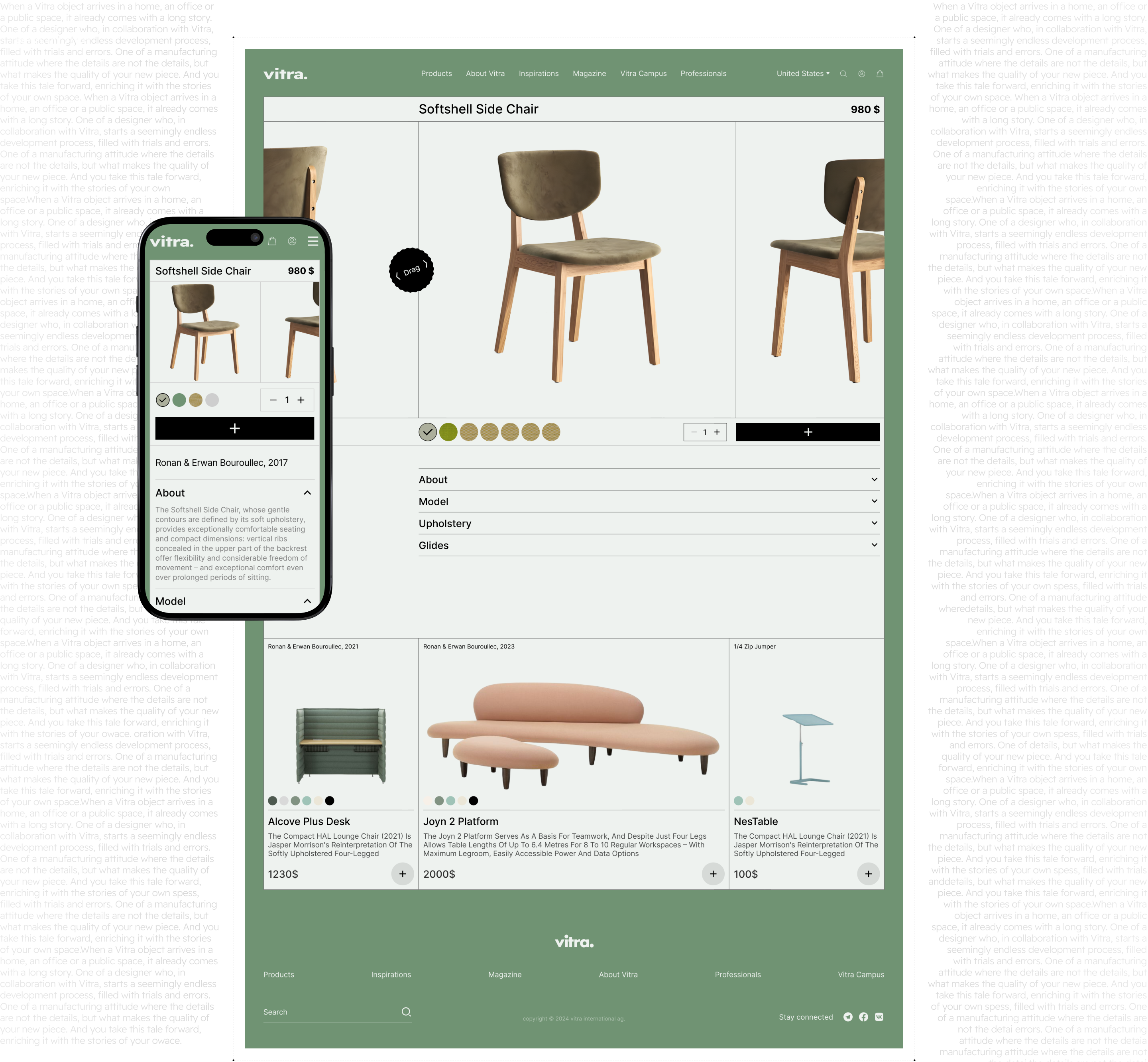 VITRA|Redesign concept — Изображение №7 — Интерфейсы на Dprofile