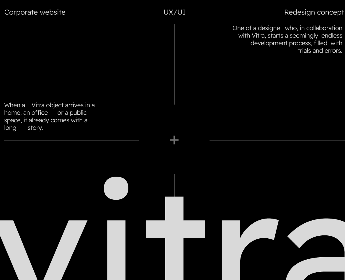 VITRA|Redesign concept — Интерфейсы на Dprofile