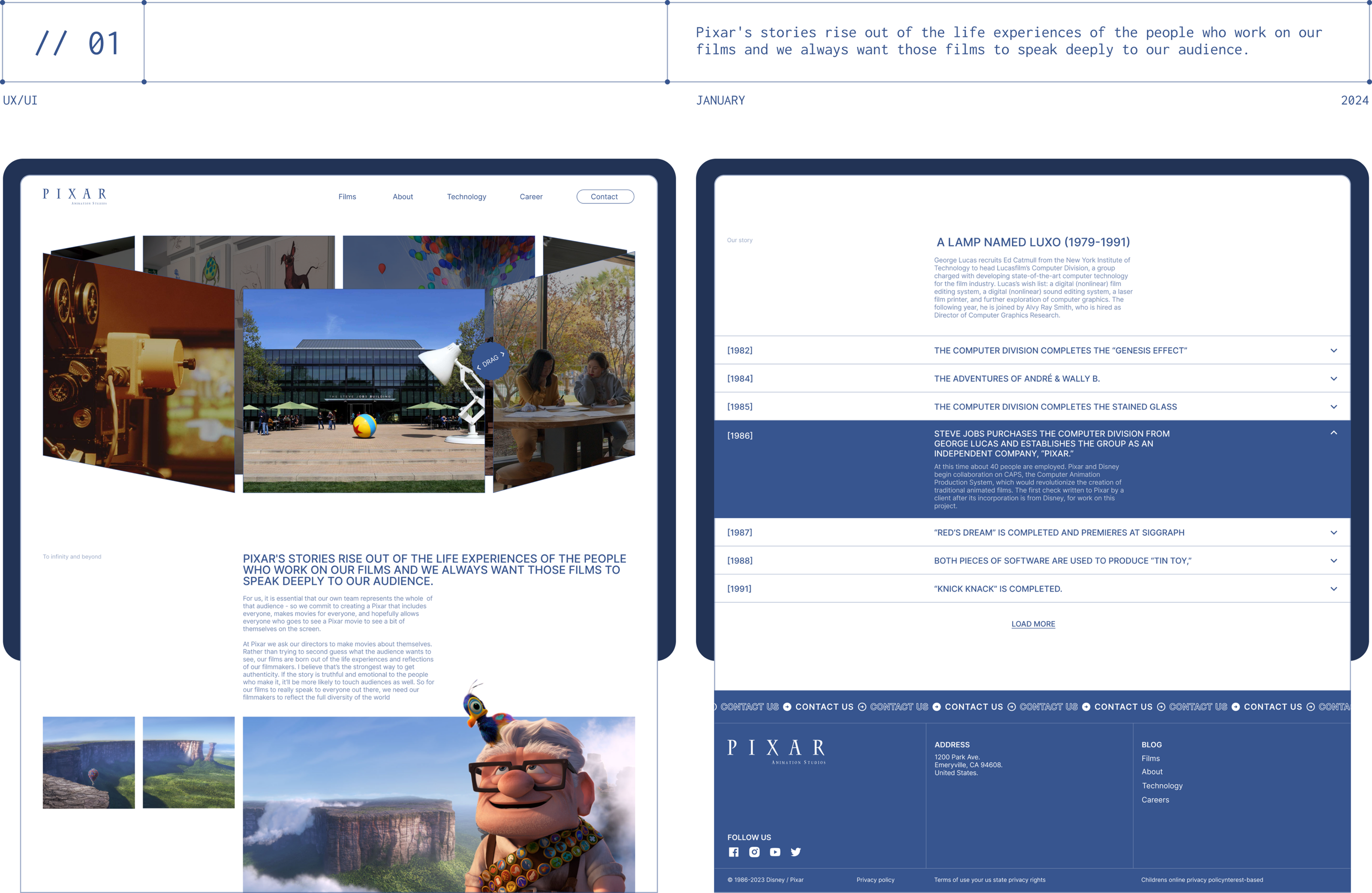 Pixar Animation Studio — Изображение №2 — Интерфейсы, Графика на Dprofile