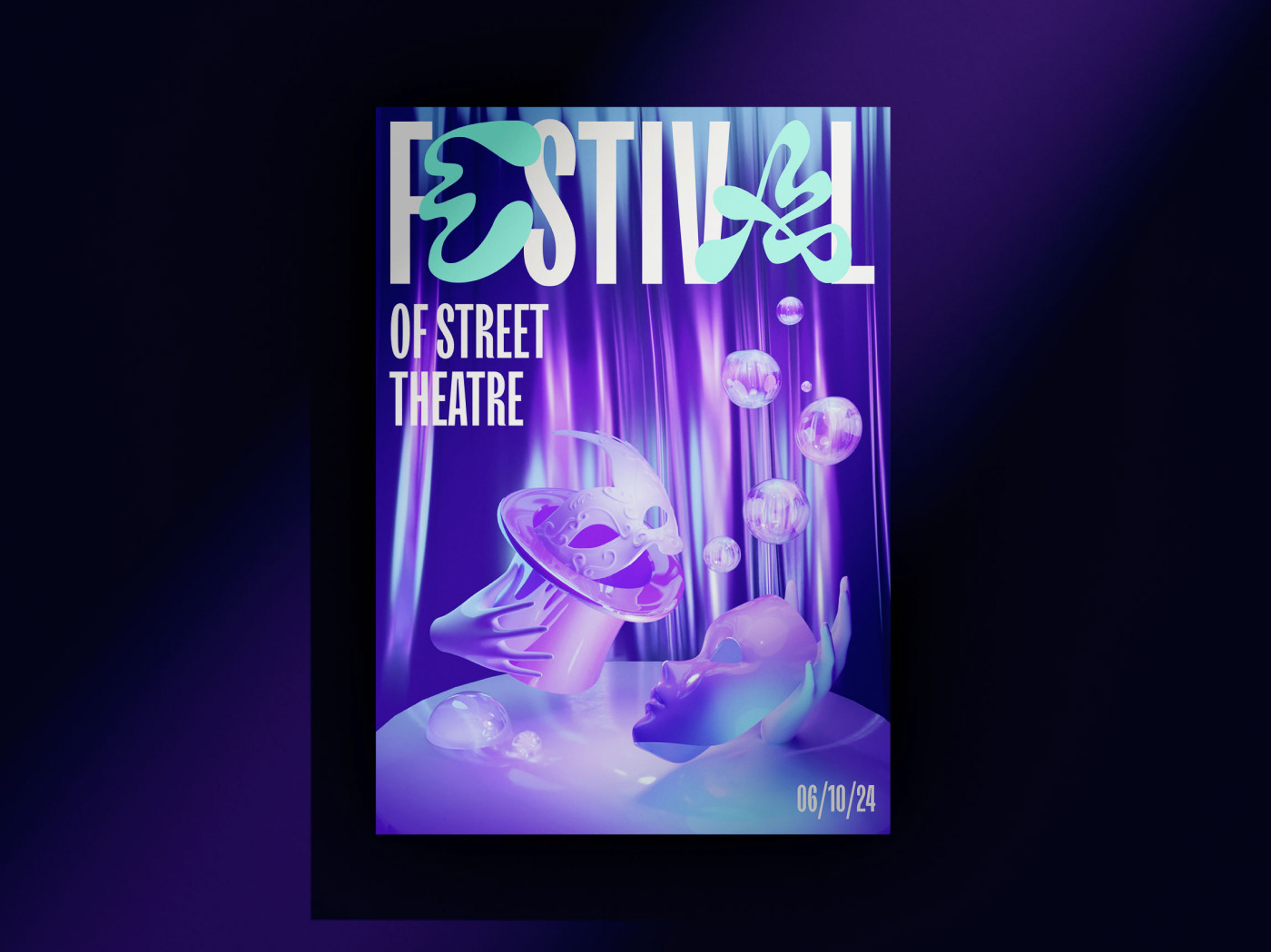 •3D-poster | Festival of street theatre — Изображение №1 — Графика, 3D на Dprofile