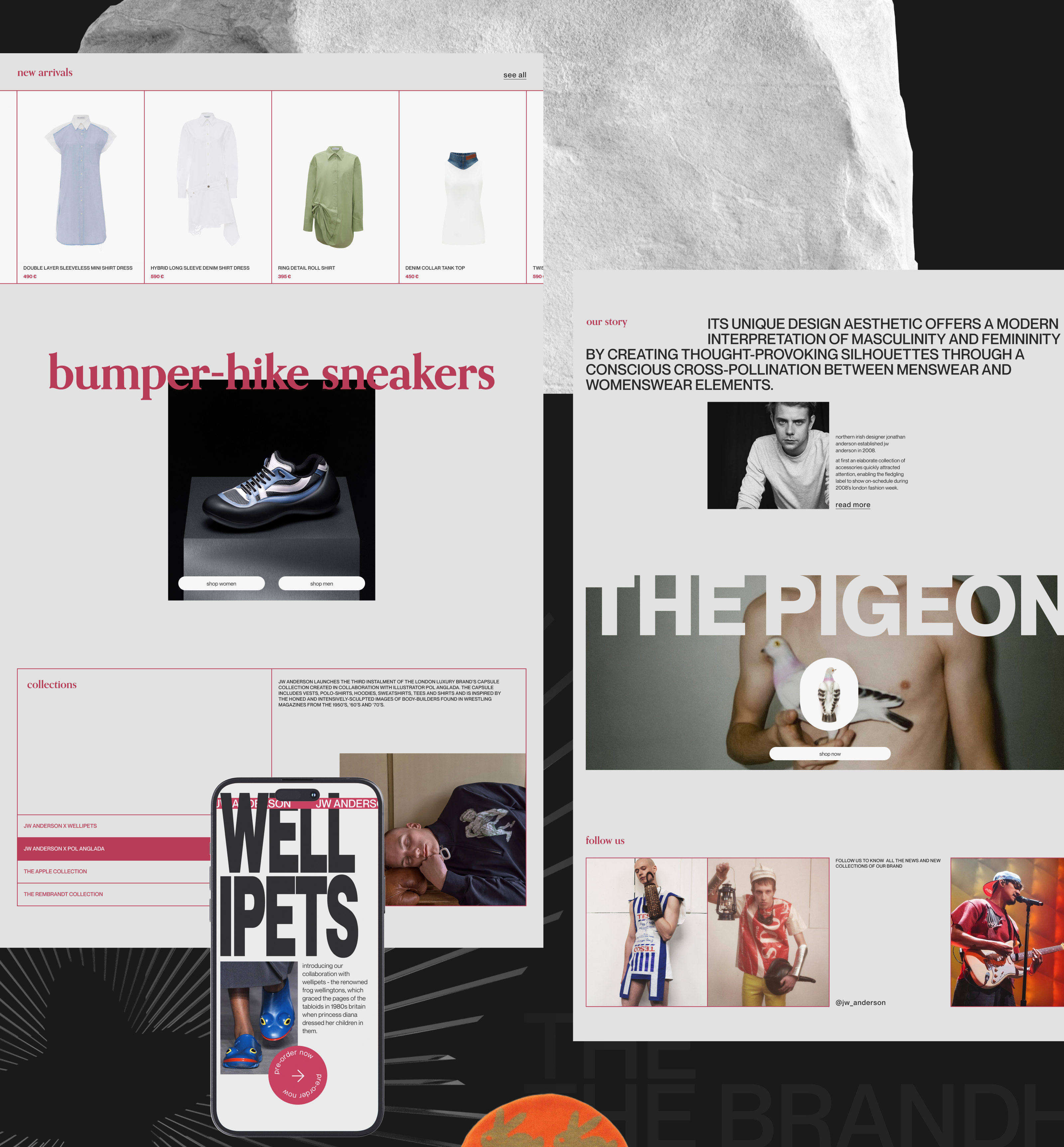 JW ANDERSON | E-commerce website redesign — Изображение №2 — Интерфейсы на Dprofile