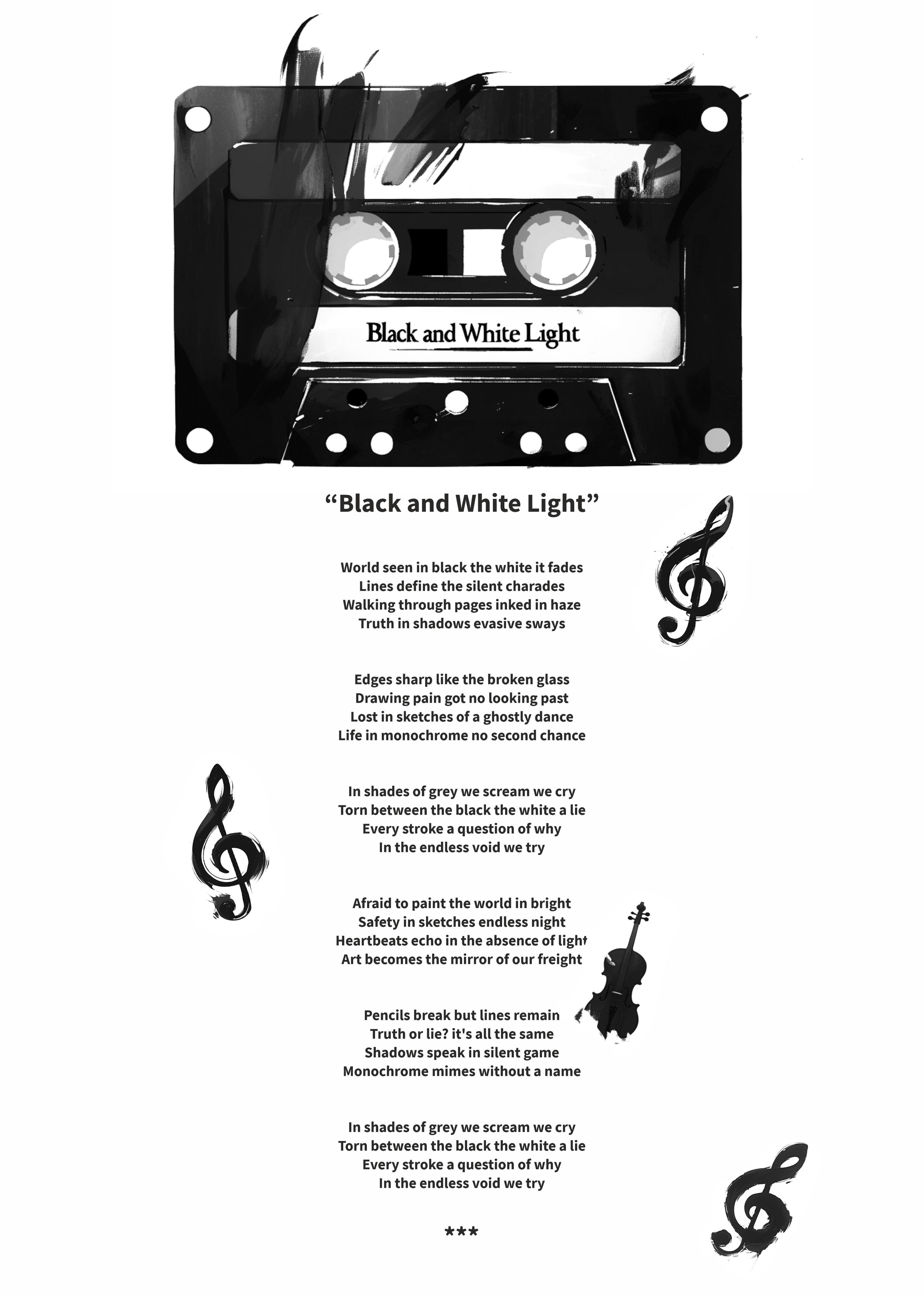 Black & White 🔲 — Изображение №4 — Иллюстрация на Dprofile