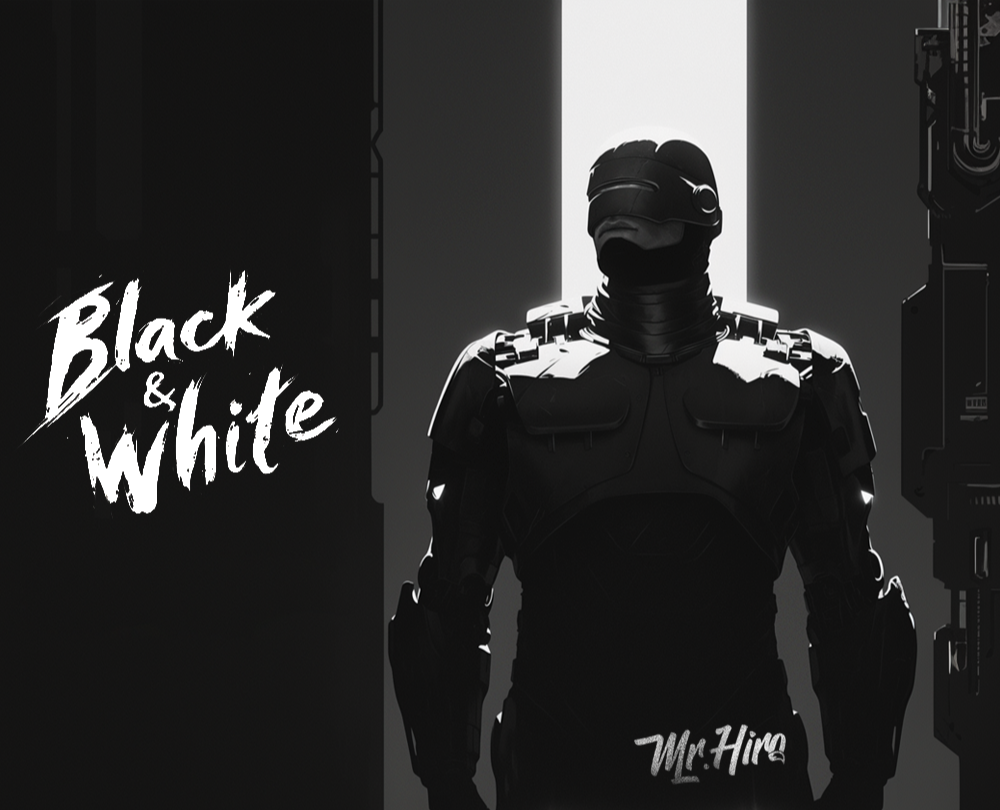 Black & White 🔲 — Иллюстрация на Dprofile