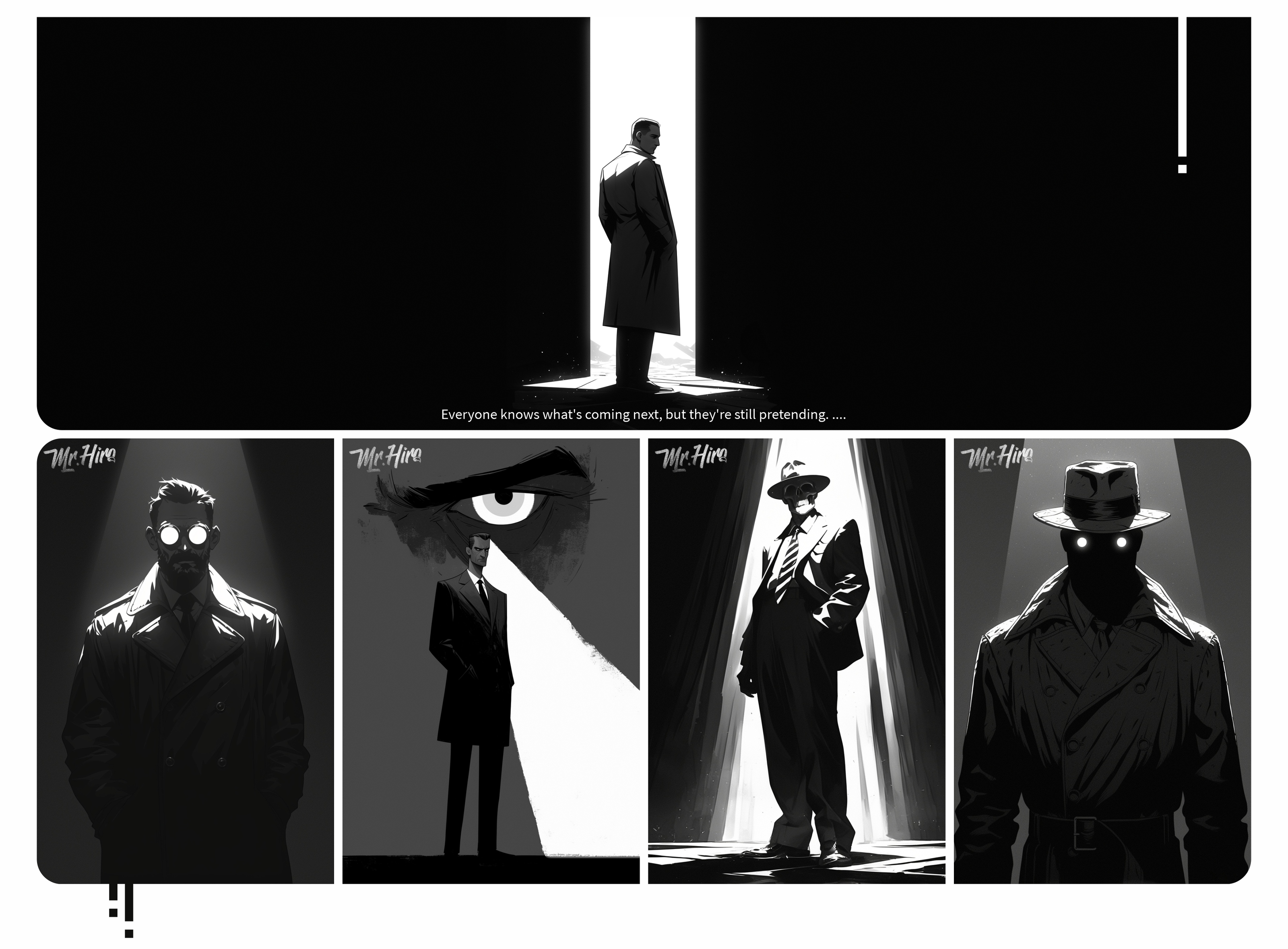 Black & White 🔲 — Изображение №3 — Иллюстрация на Dprofile