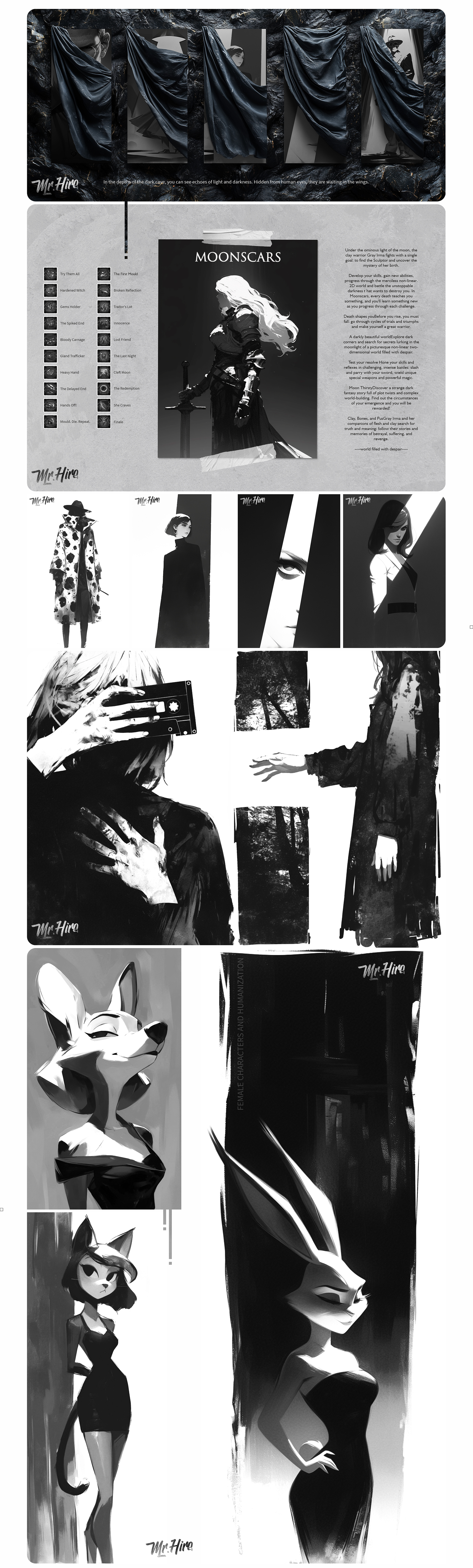 Black & White 🔲 — Изображение №5 — Иллюстрация на Dprofile