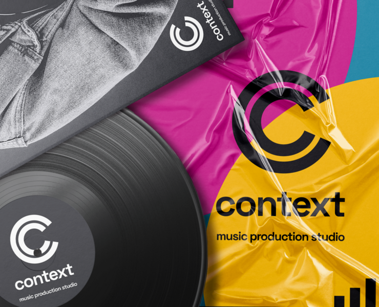 Music production studio logo «CONTEXT» — Брендинг, Анимация на Dprofile