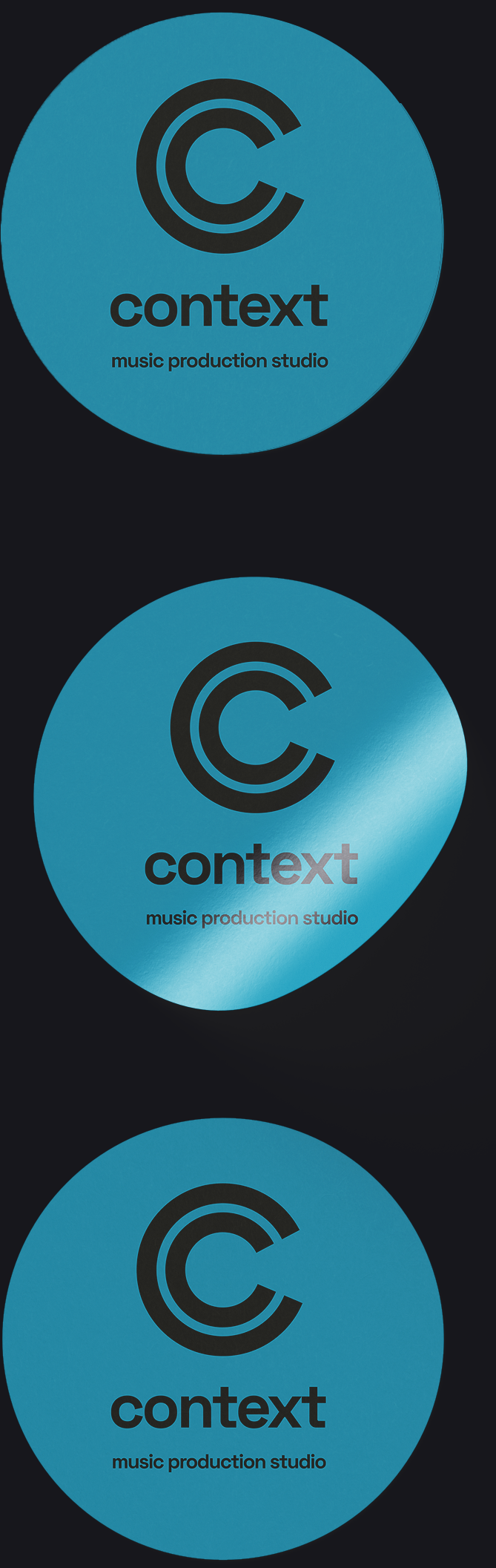 Music production studio logo «CONTEXT» — Изображение №14 — Брендинг, Анимация на Dprofile