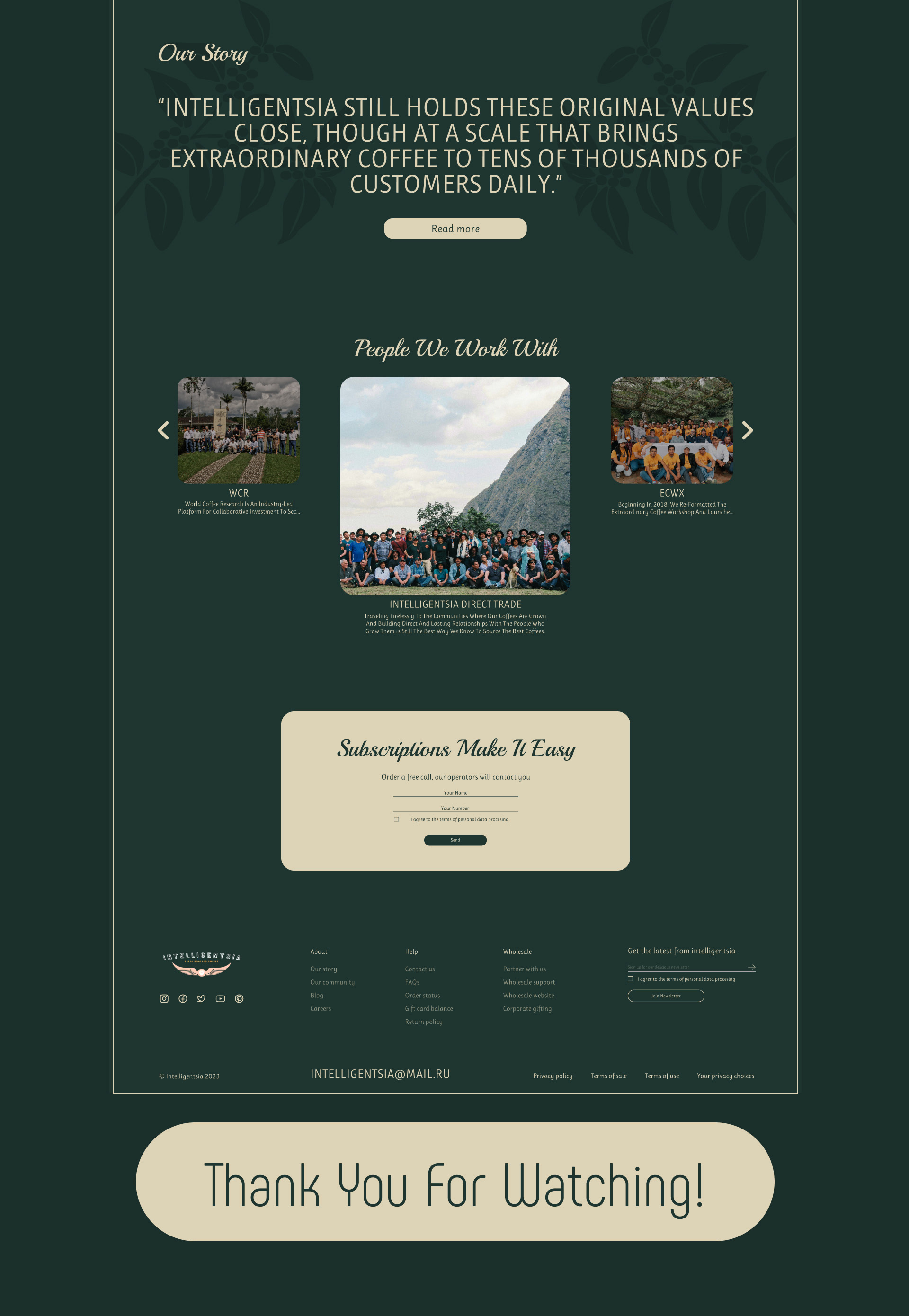 Intelligentsia | Landing page — Изображение №5 — Интерфейсы, Анимация на Dprofile