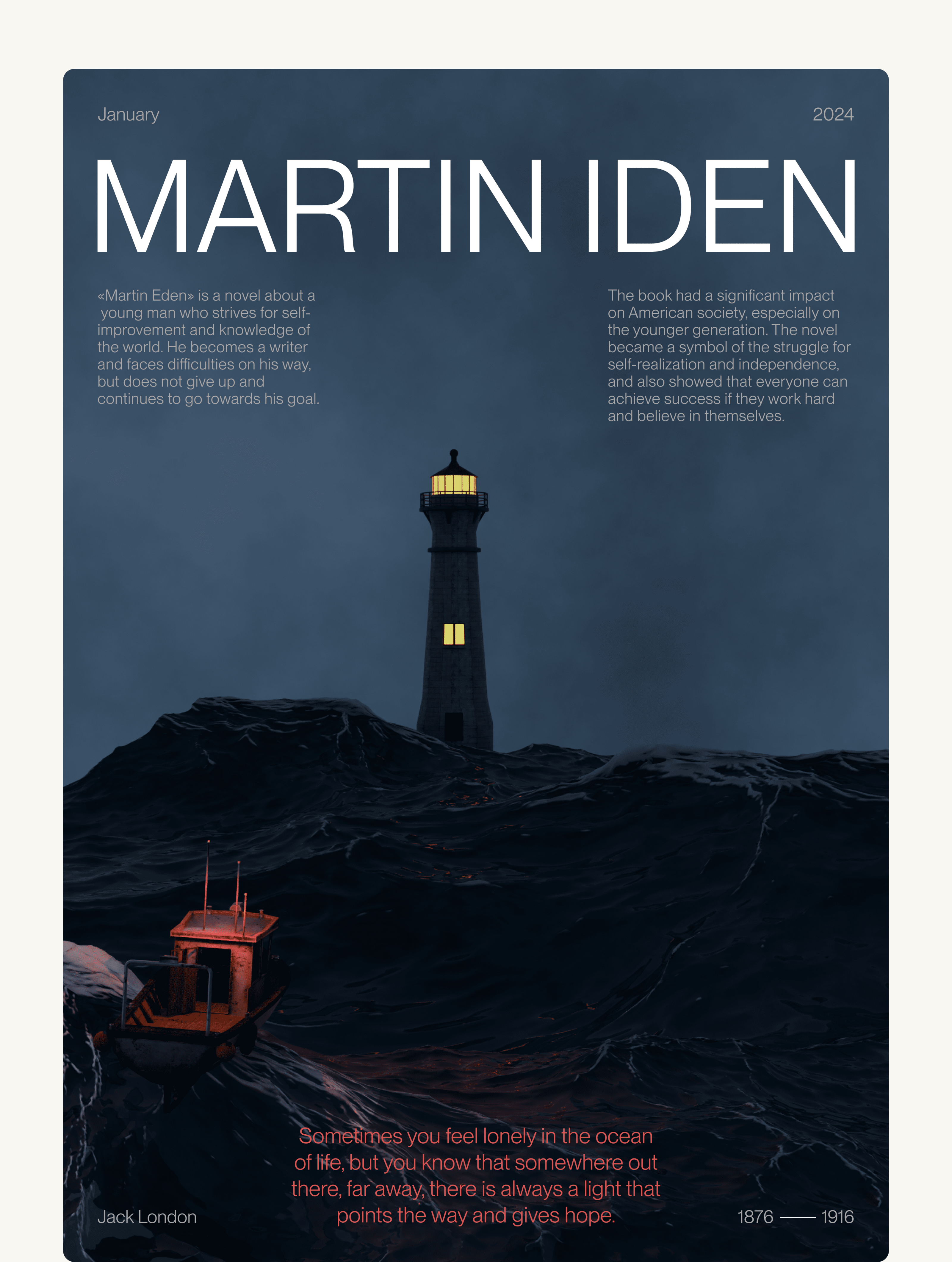 3D-poster | Martin Iden — Изображение №5 — Графика, 3D на Dprofile