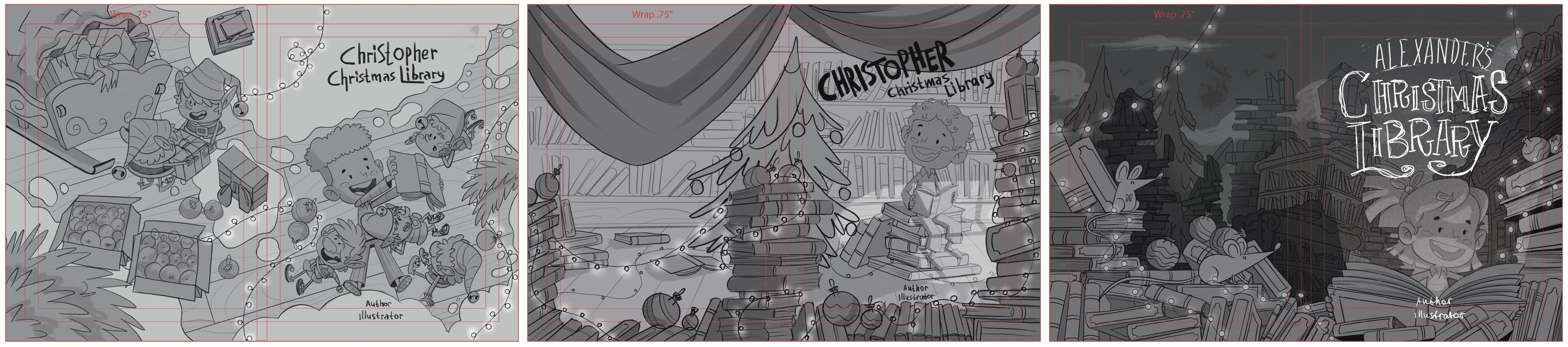 Christmas Library — Изображение №3 — Иллюстрация на Dprofile