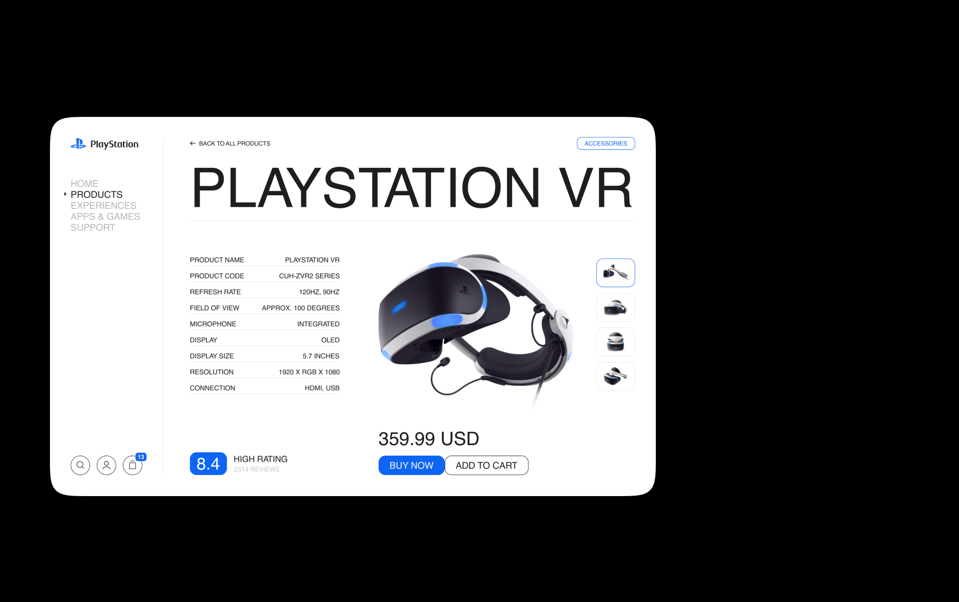 Playstation VR редизайн сайта — Изображение №11 — Интерфейсы на Dprofile
