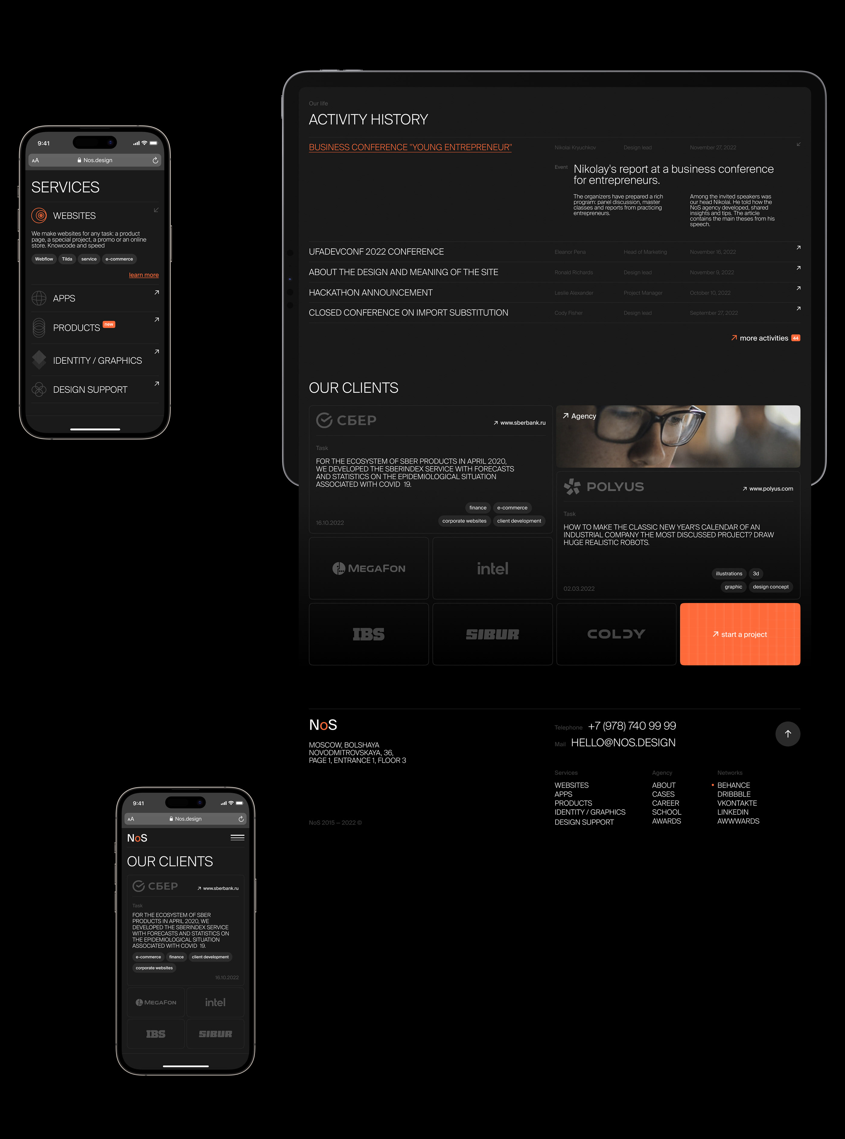 NoS - дизайн студия / Design studio — Изображение №6 — Интерфейсы, Анимация на Dprofile