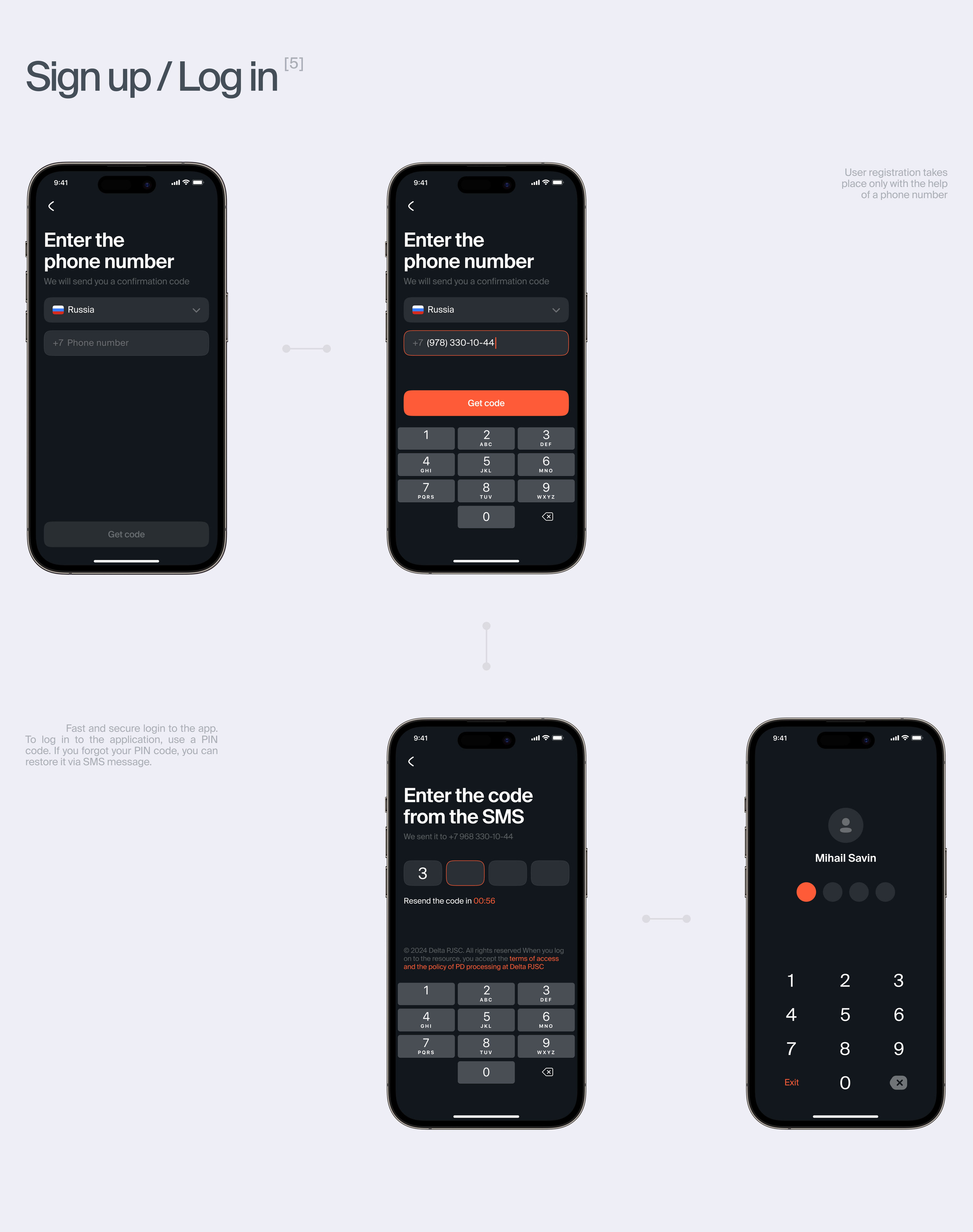 Delta. Telecom Mobile Application — Изображение №5 — Интерфейсы на Dprofile