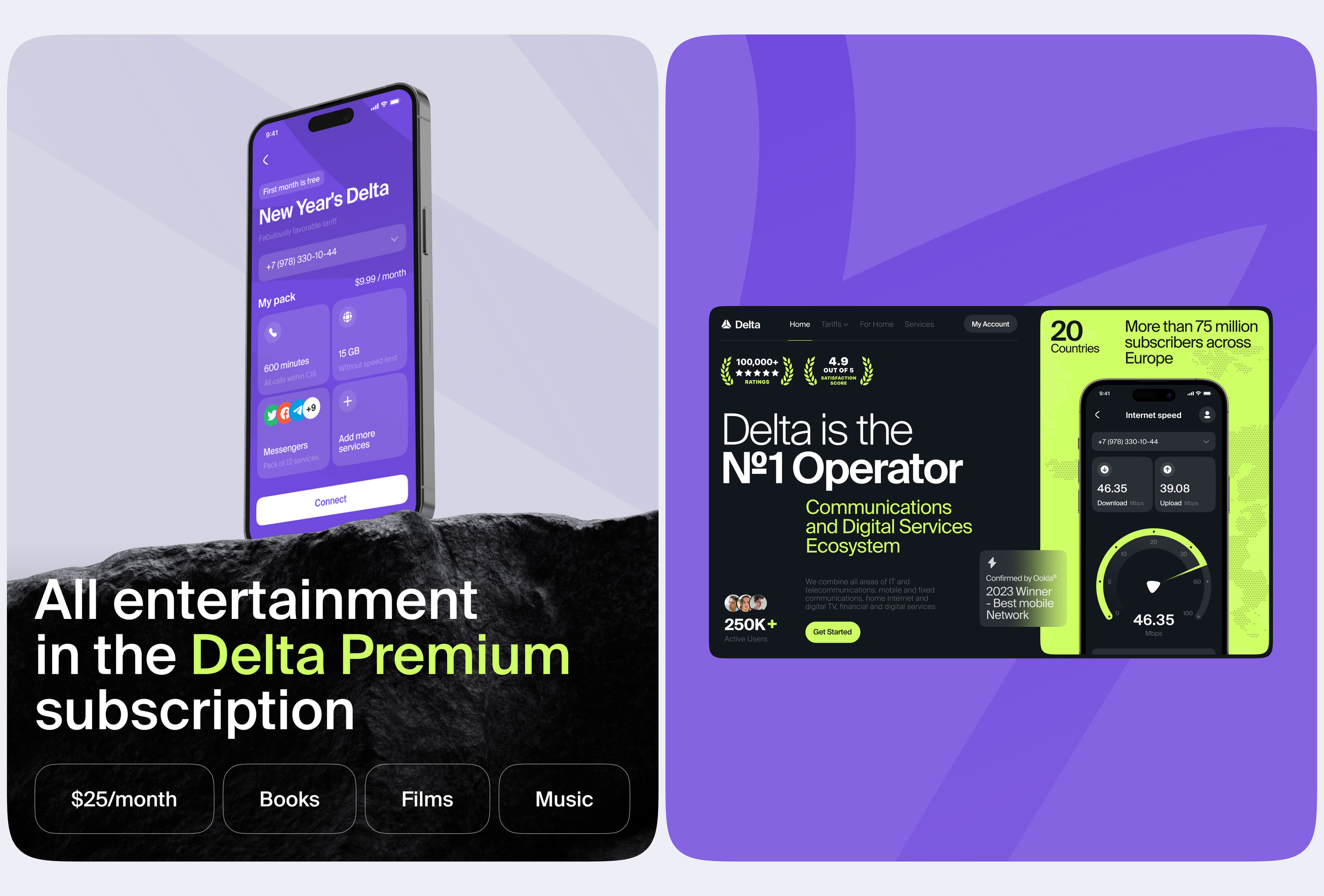 Delta. Telecom Mobile Application — Изображение №6 — Интерфейсы на Dprofile