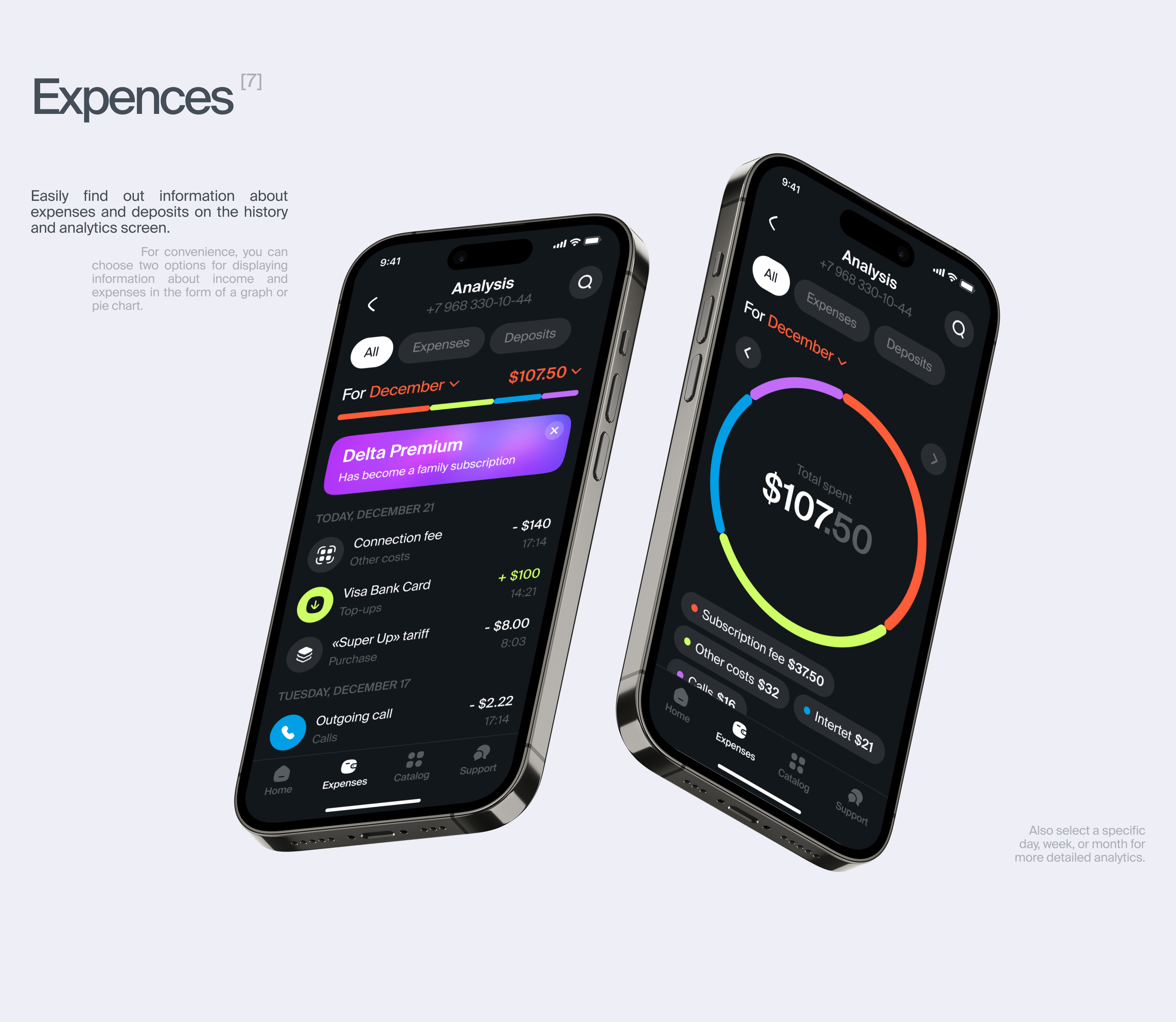 Delta. Telecom Mobile Application — Изображение №8 — Интерфейсы на Dprofile