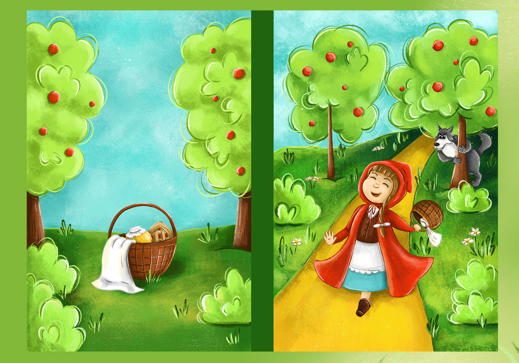 Обложка книги Красная Шапочка — Изображение №4 — Иллюстрация, Графика на Dprofile