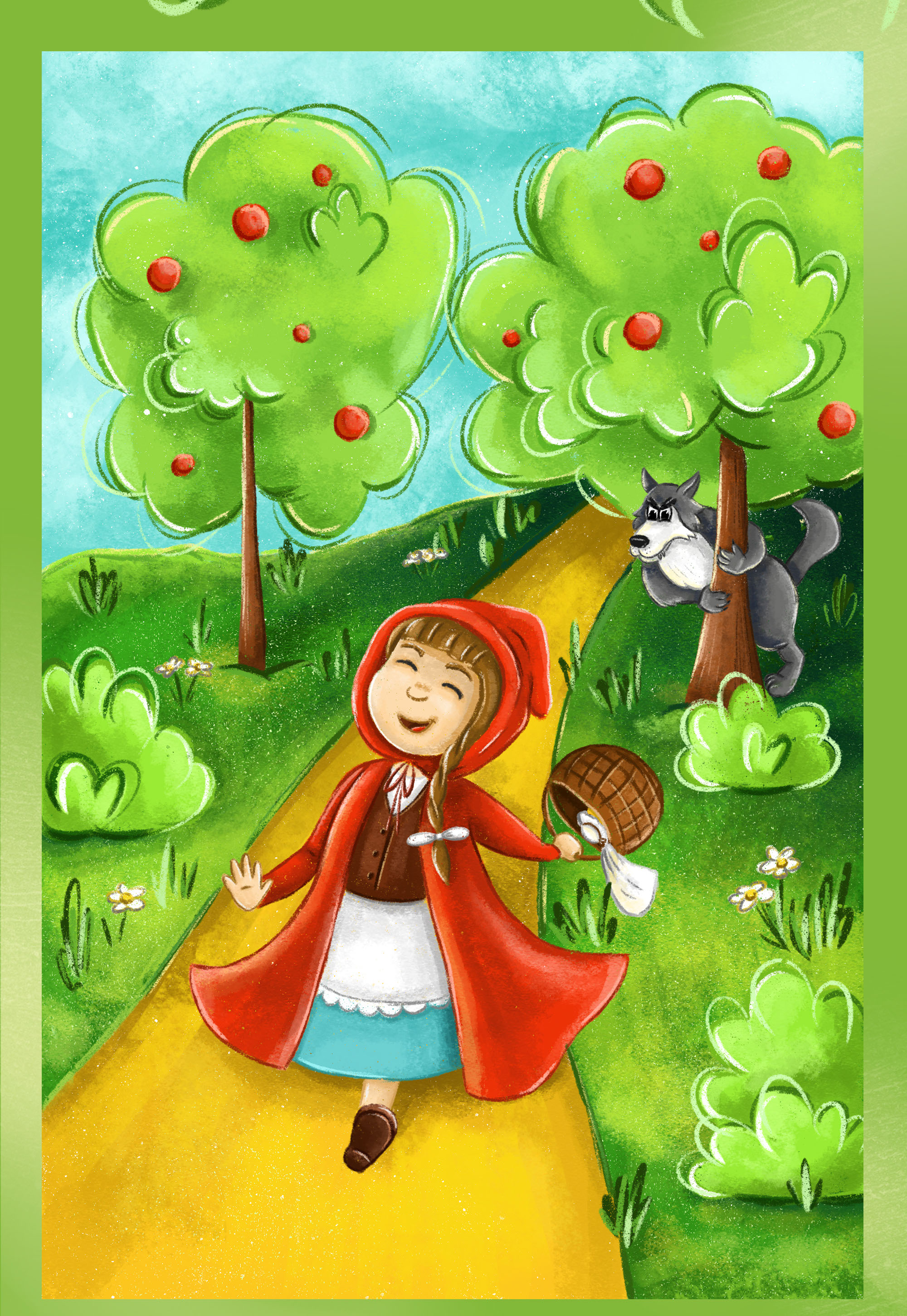 Обложка книги Красная Шапочка — Изображение №7 — Иллюстрация, Графика на Dprofile