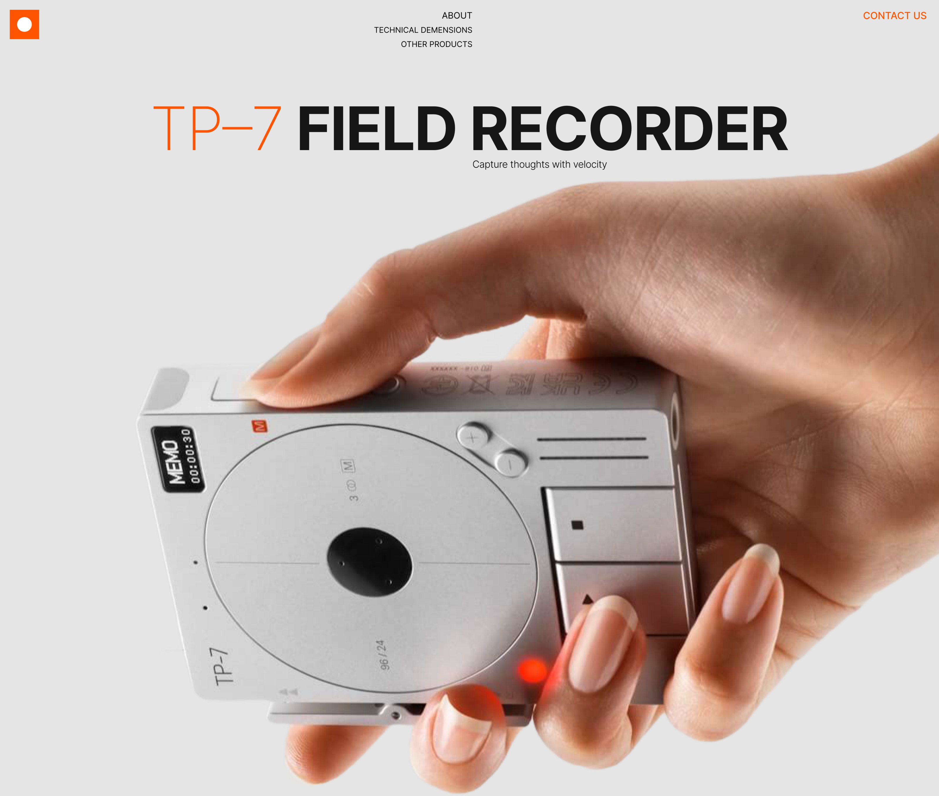 TP7 field recorder | redesign — Изображение №1 — Интерфейсы на Dprofile