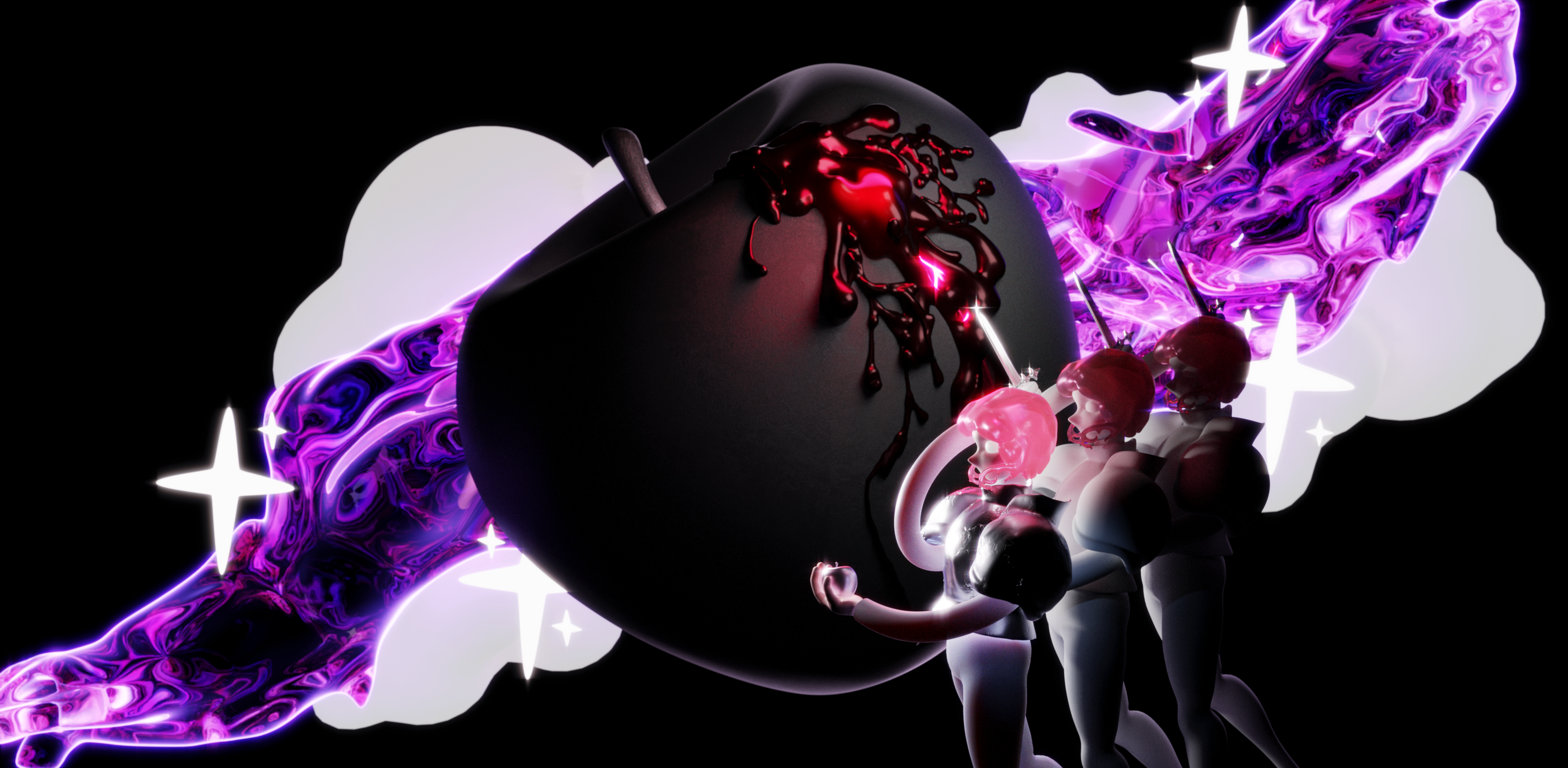 pierce an apple — Изображение №1 — Иллюстрация на Dprofile