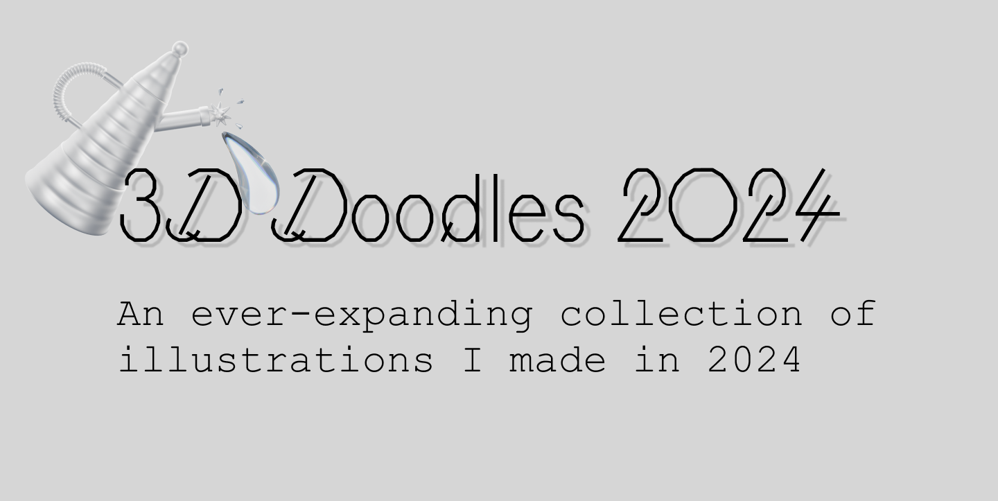 3d Doodles 2024 — Изображение №1 — Иллюстрация, Анимация на Dprofile