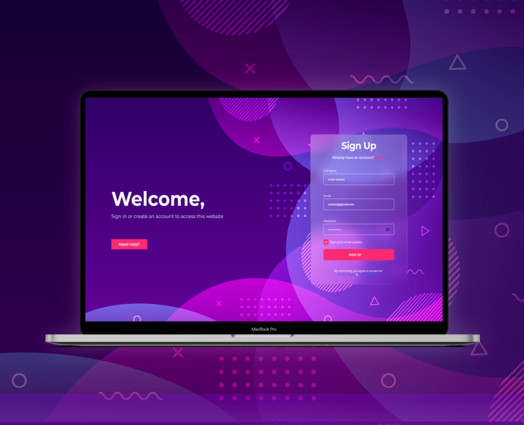 Sign Up на Dprofile