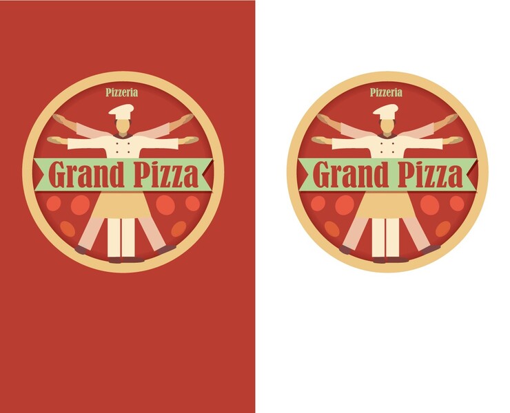 Grand Pizza — Брендинг, Иллюстрация на Dprofile