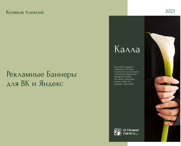 Презентация рекламных баннеров для ВК и Яндекс на Dprofile