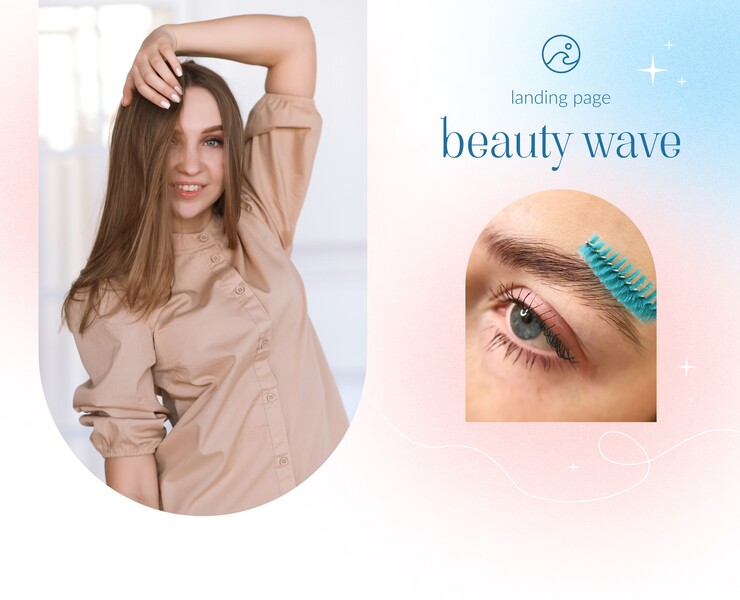 Лендинг для студии красоты Beauty Wave — Интерфейсы на Dprofile