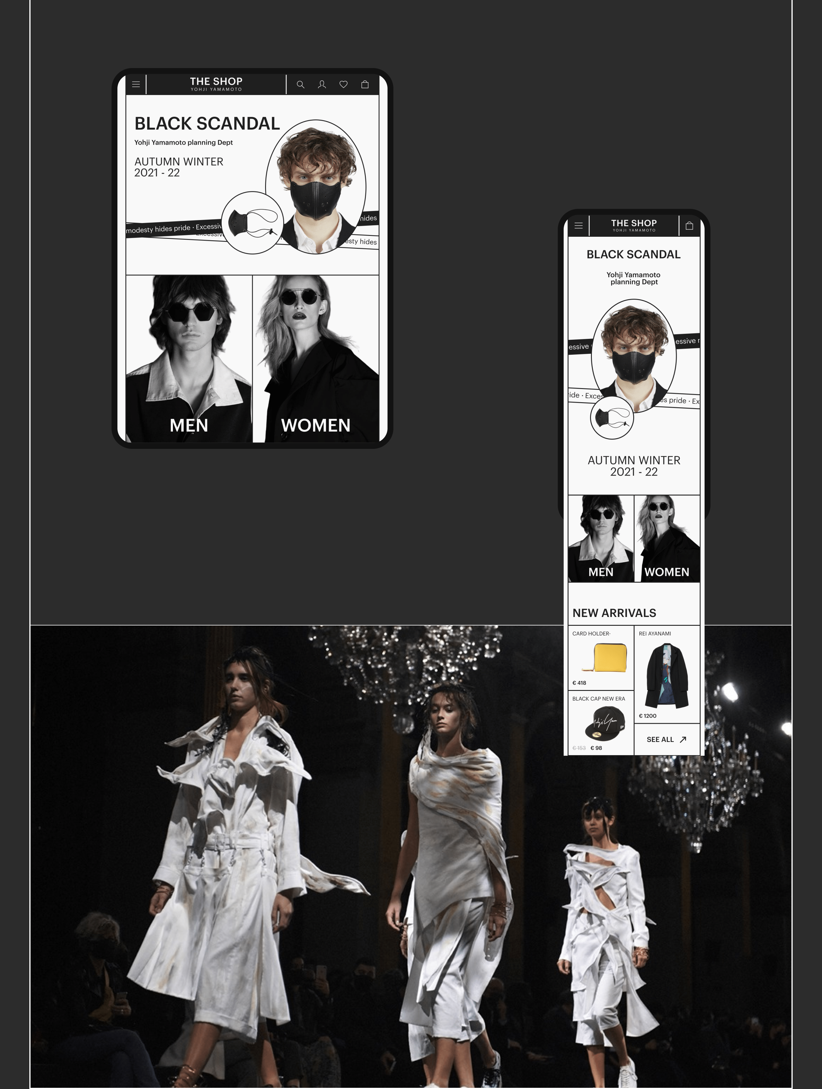 Yohji Yamamoto / E-commerce redesign — Изображение №4 — Интерфейсы на Dprofile
