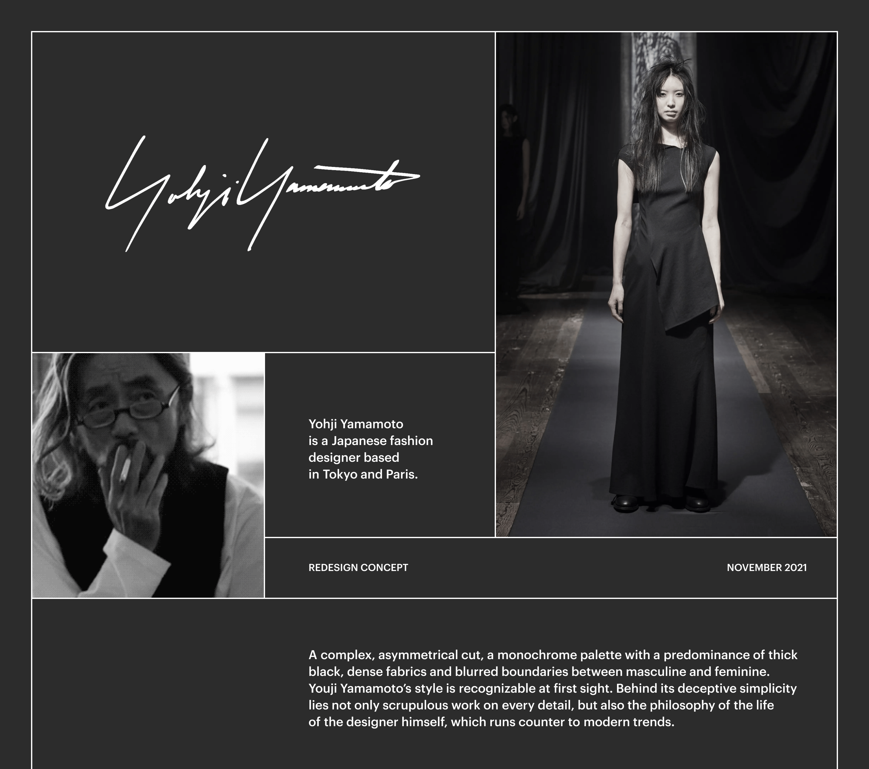 Yohji Yamamoto / E-commerce redesign — Изображение №1 — Интерфейсы на Dprofile
