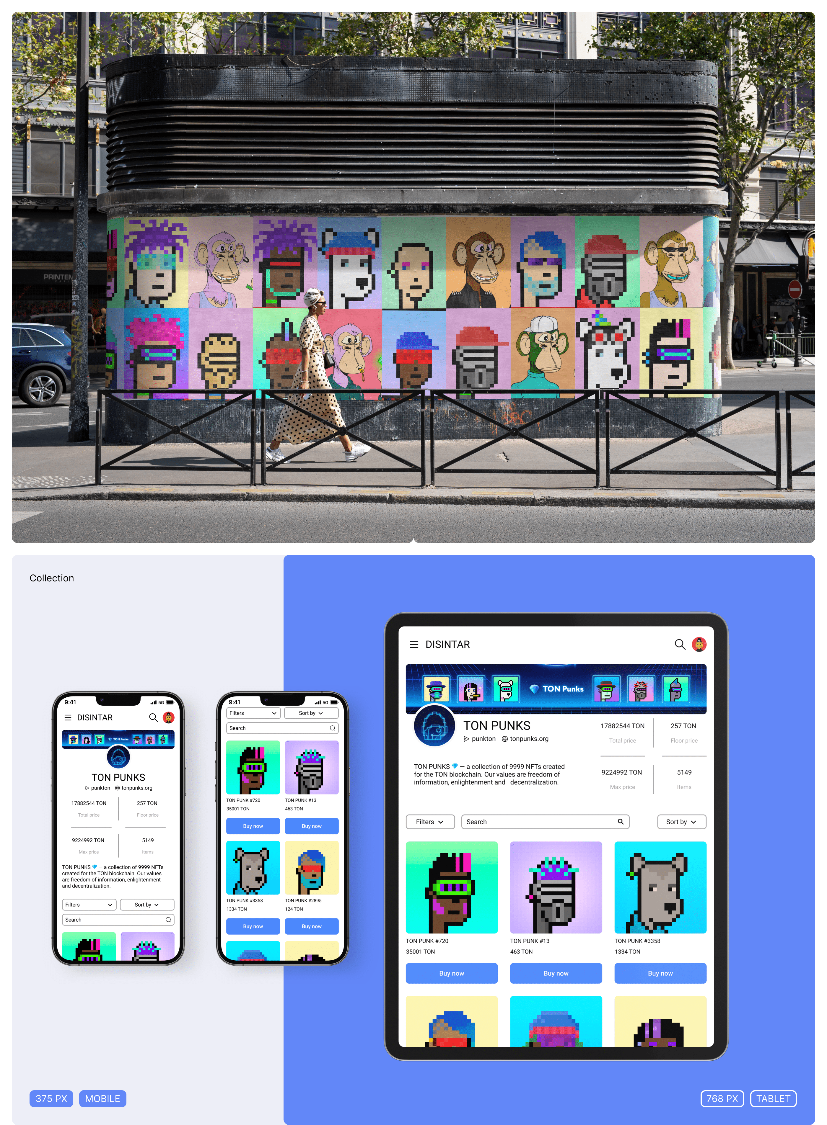 NFT market / disintar.io / E-commerce redesign — Изображение №8 — Интерфейсы на Dprofile