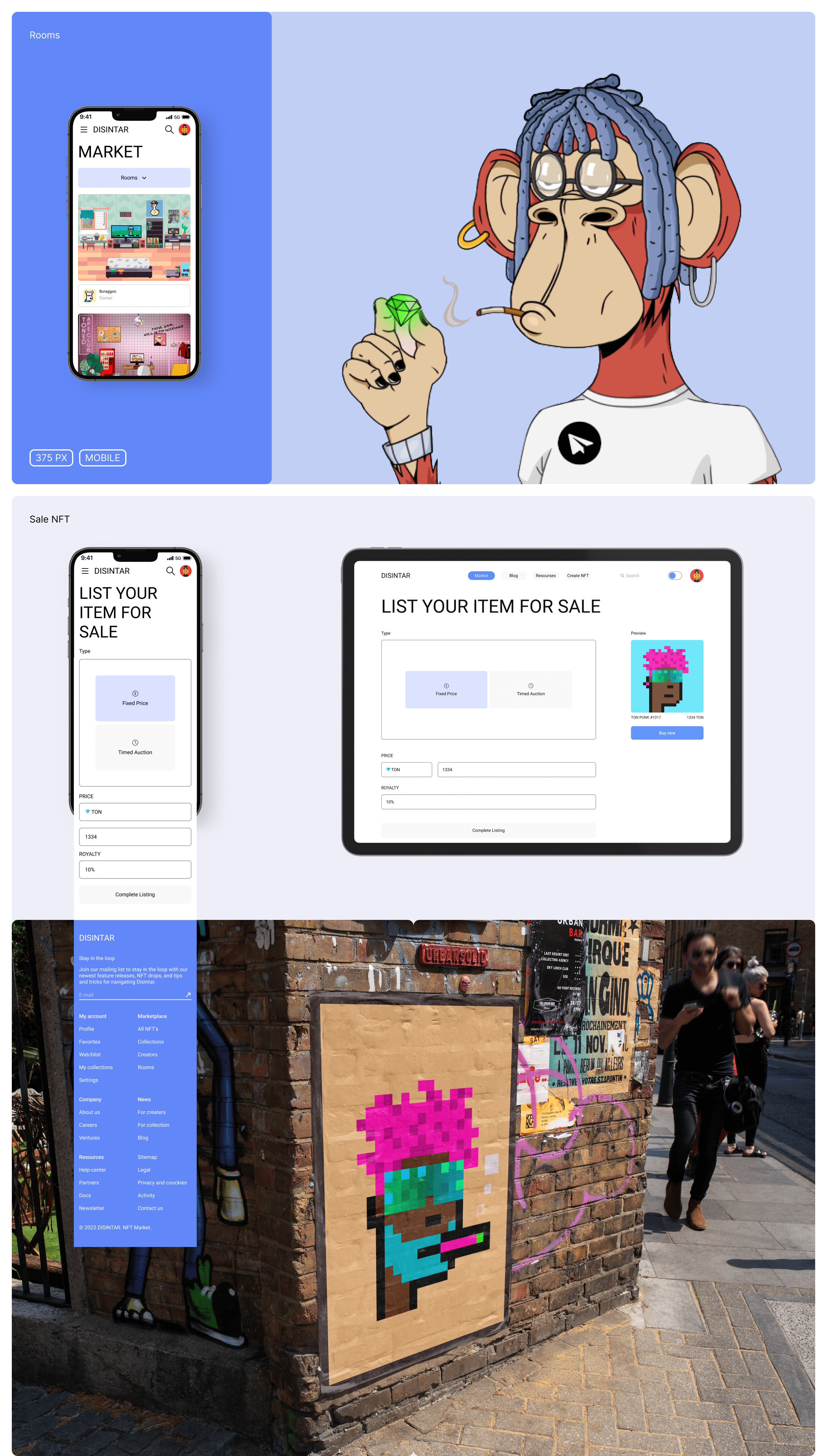 NFT market / disintar.io / E-commerce redesign — Изображение №9 — Интерфейсы на Dprofile