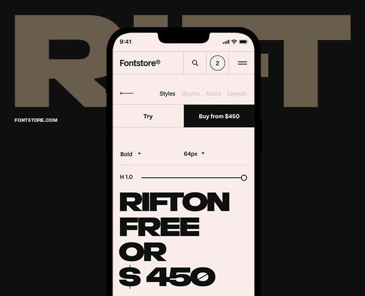 Fontstore web — Интерфейсы на Dprofile
