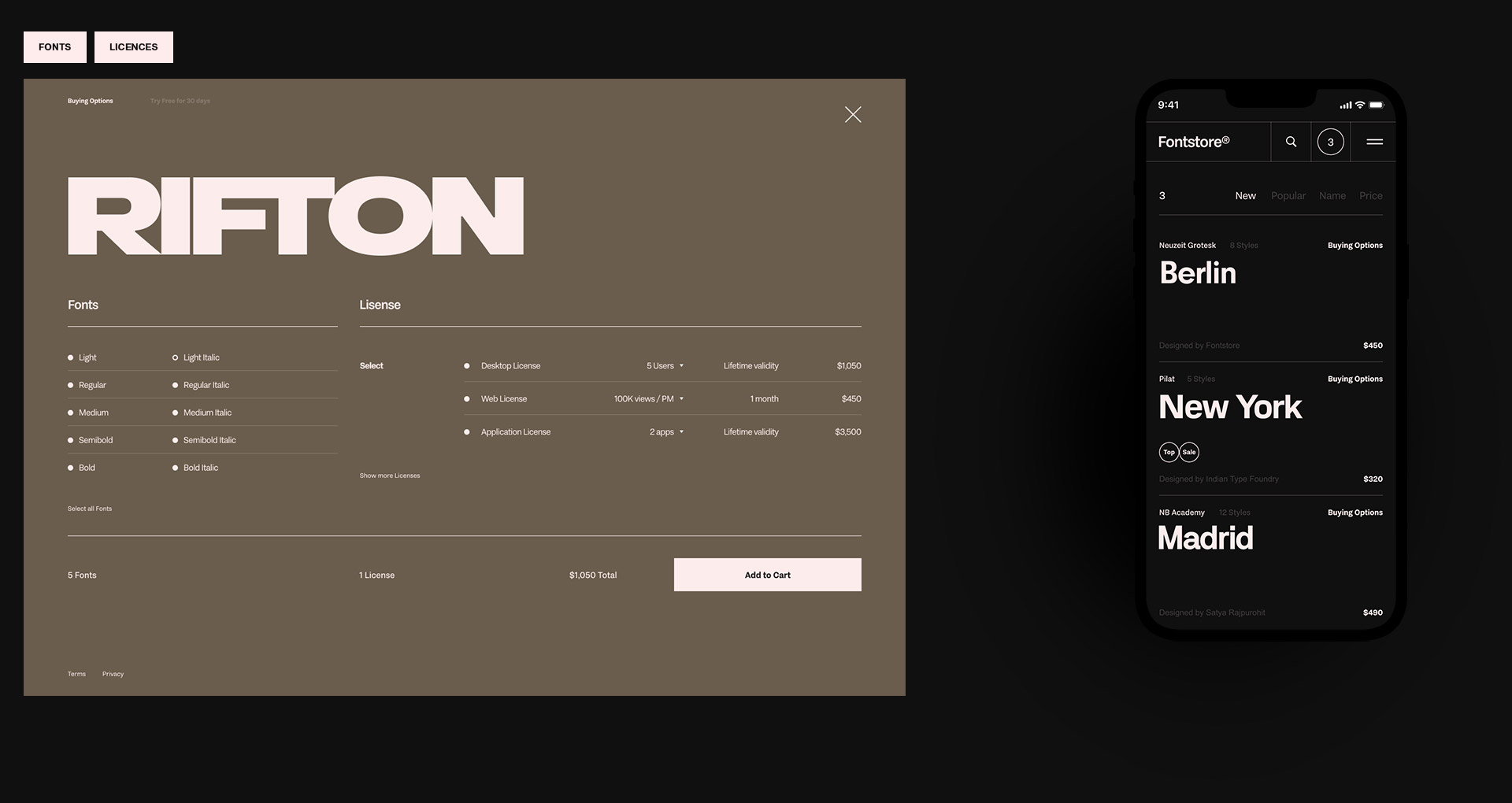 Fontstore web — Изображение №11 — Интерфейсы на Dprofile