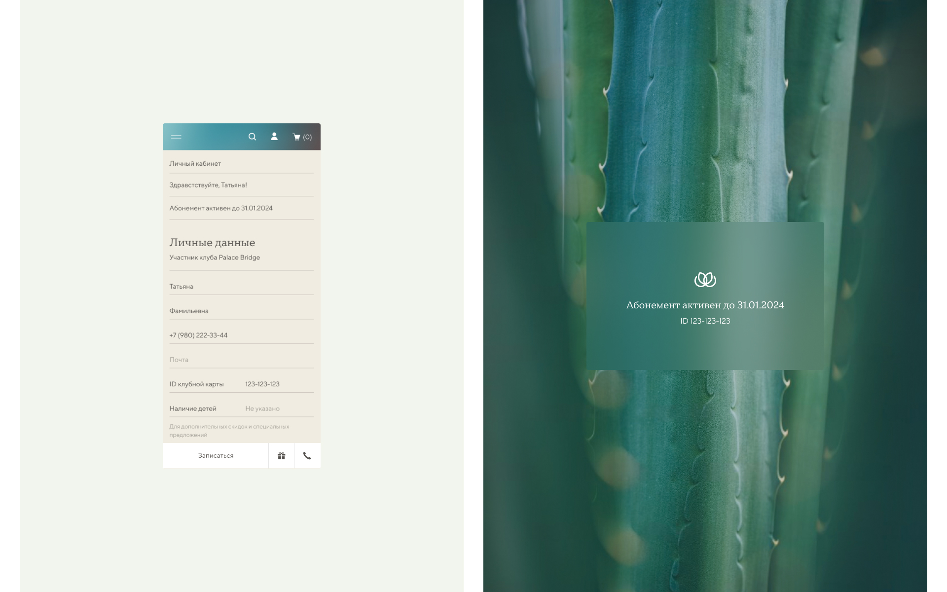 Wellness Club by W’one Hotels — Изображение №7 — Интерфейсы, Анимация на Dprofile