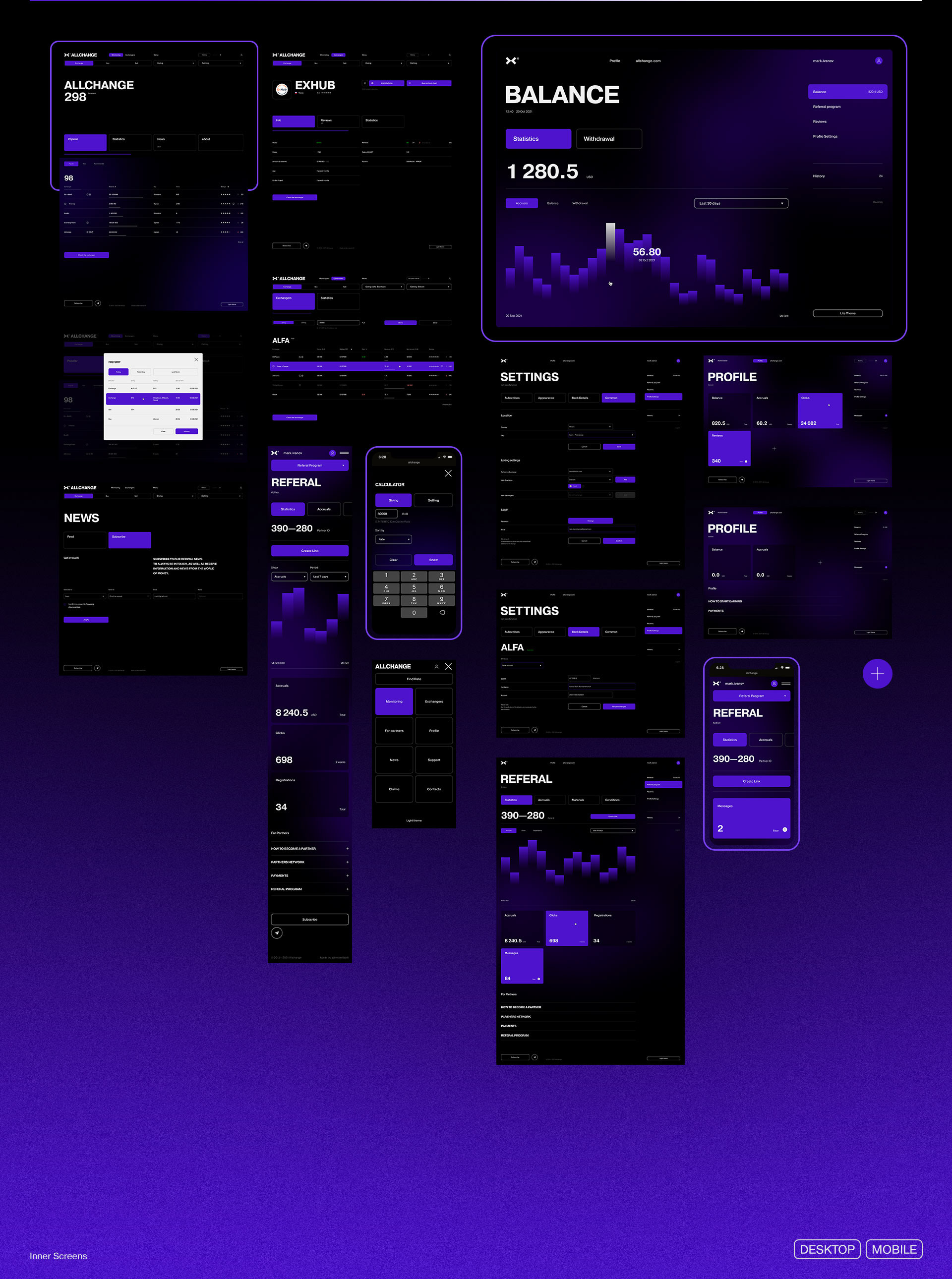 Allchange — Изображение №10 — Интерфейсы, Анимация на Dprofile