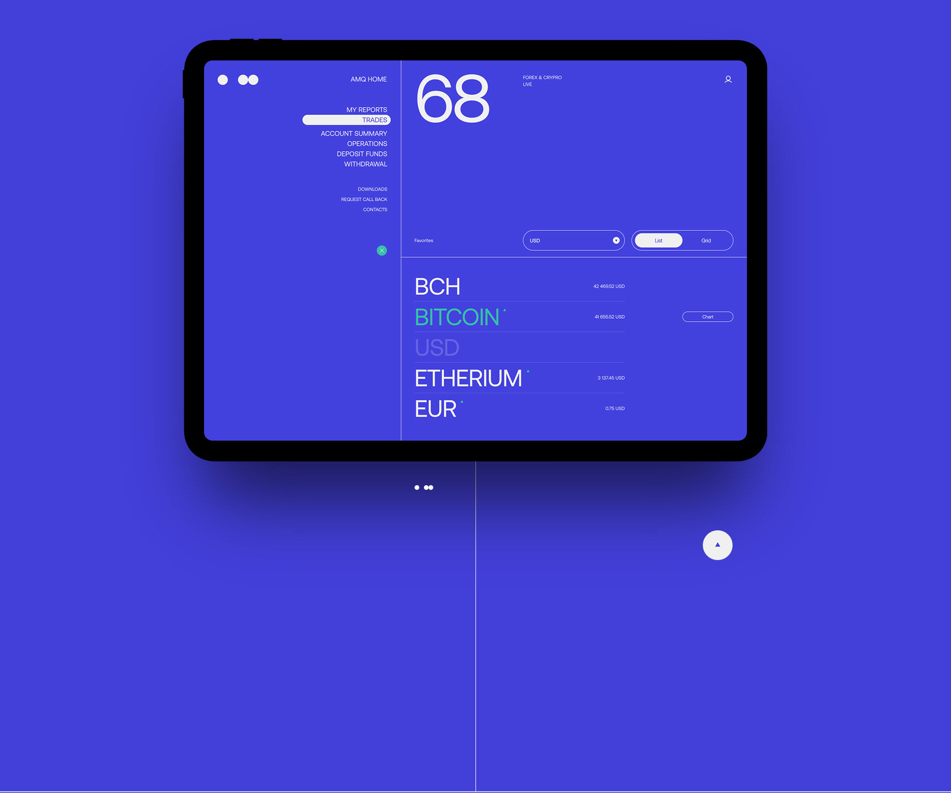 AMQ Traders — Изображение №8 — Интерфейсы, Анимация на Dprofile