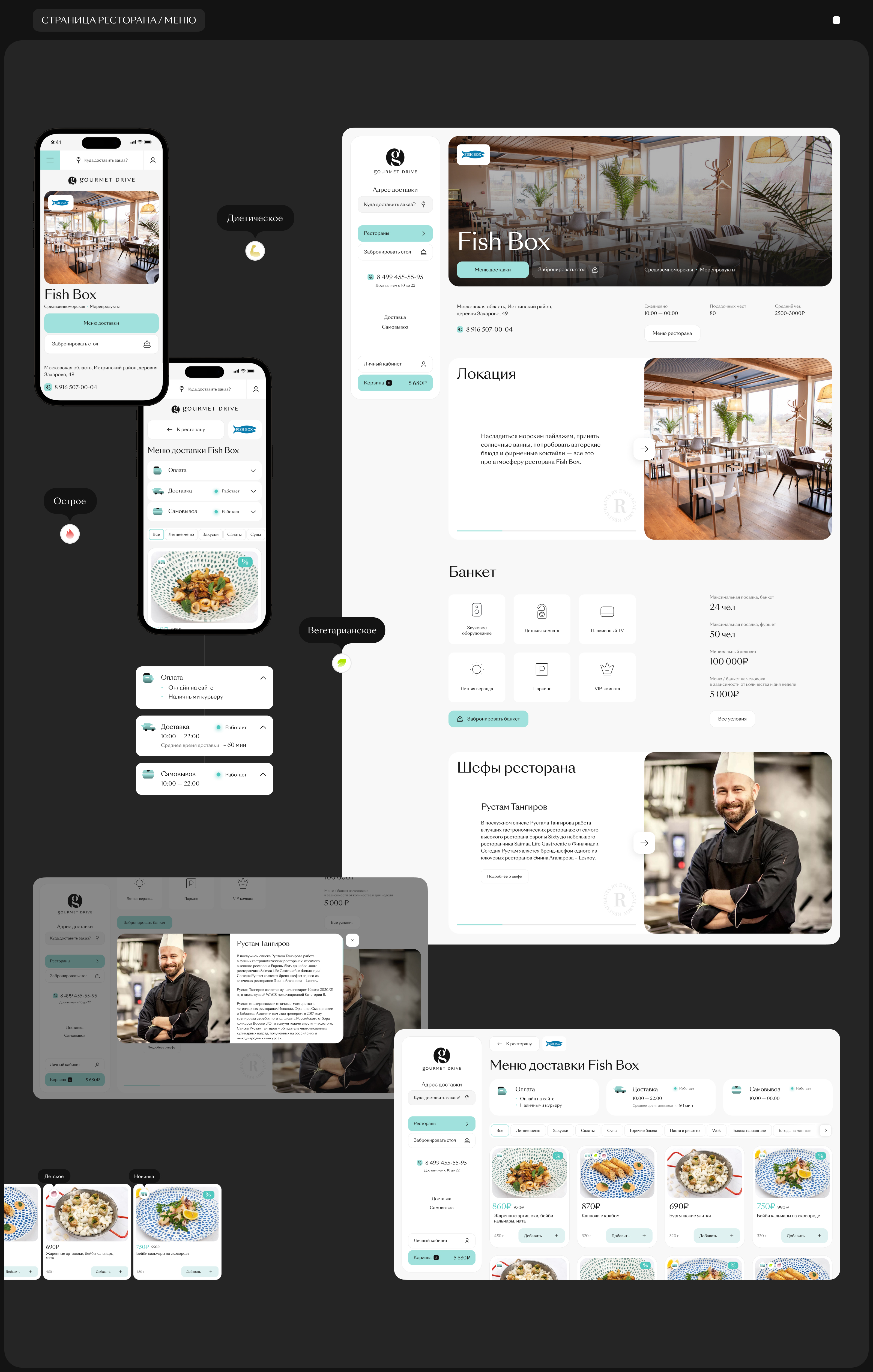 Gourmet Drive — Изображение №9 — Интерфейсы на Dprofile
